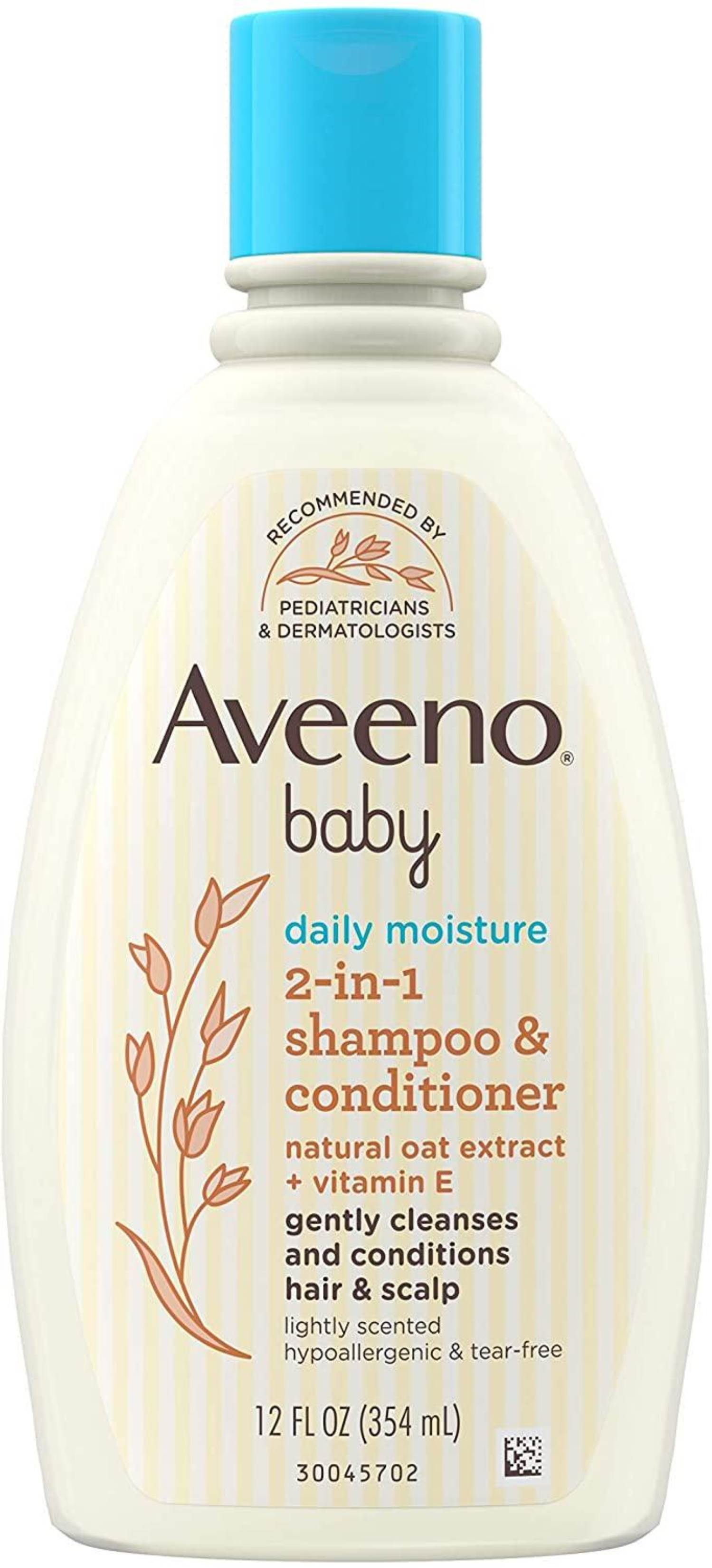 Aveeno, Baby, Daily Moisture 2-in-1 Shampoo & Conditioner, 12 fl oz (354  ml) :: SMILE BABY