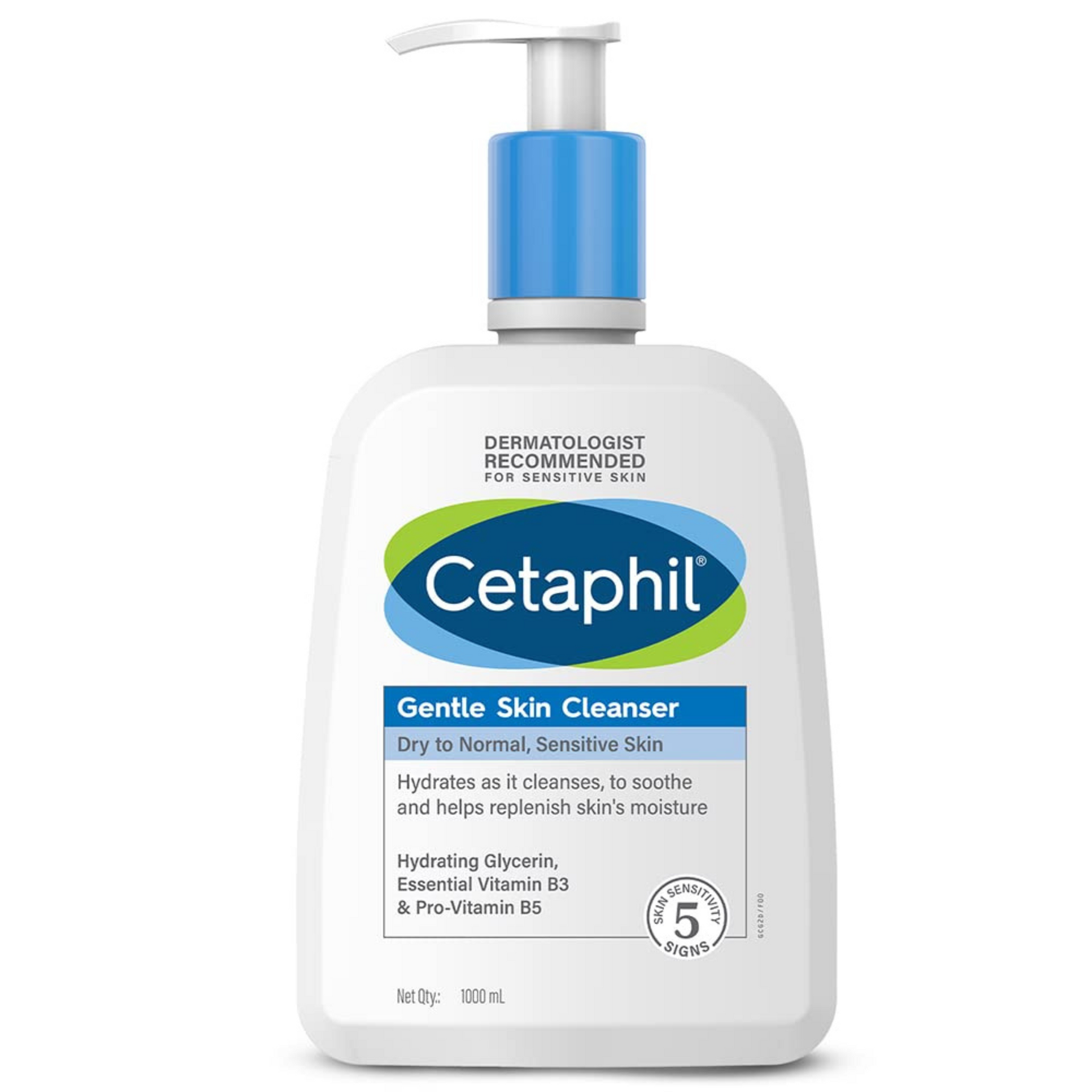 Cetaphil Paraben, Sulphate-Free Gentle Skin Hydrating Face Wash Cleanser with Niacinamide, Vitamin B5 for Dry to Normal, Sensitive Skin