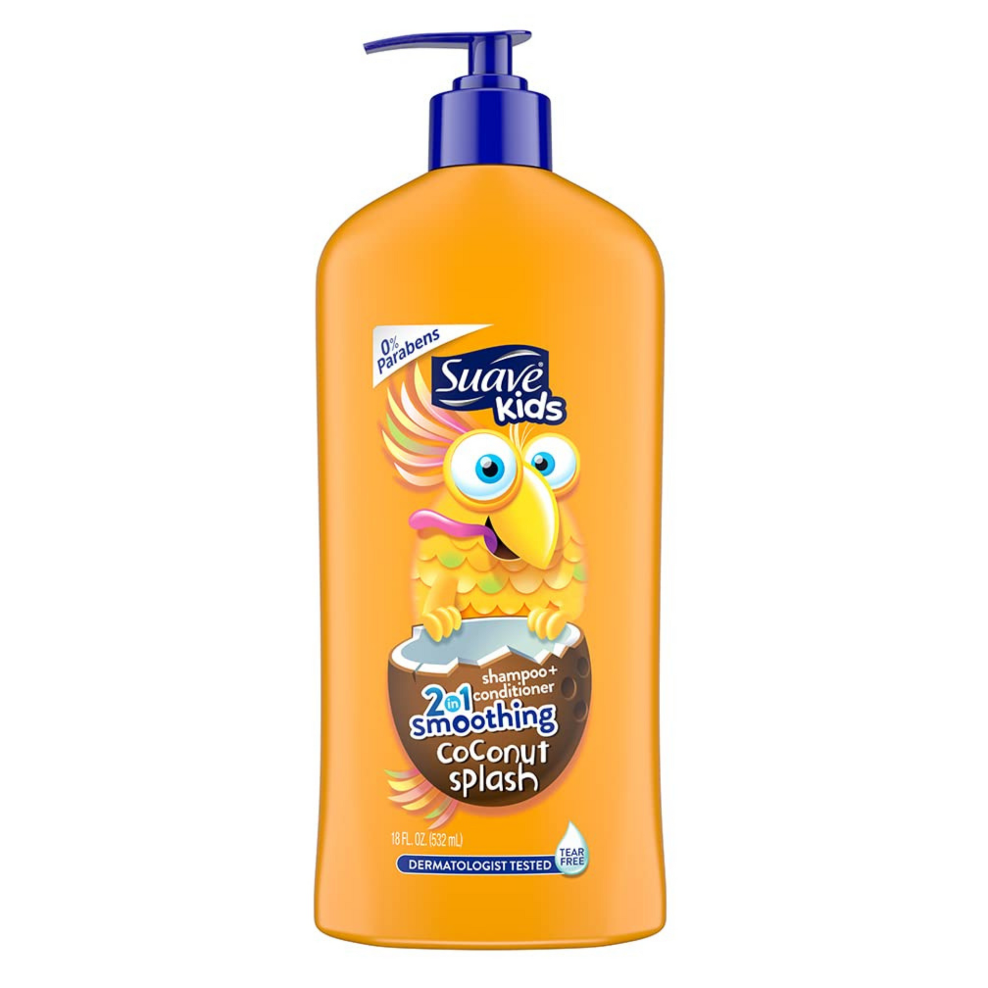 Suave Kids 2-in-1 Smoothing Coconut Splash Shampoo + Conditioner, 532ml