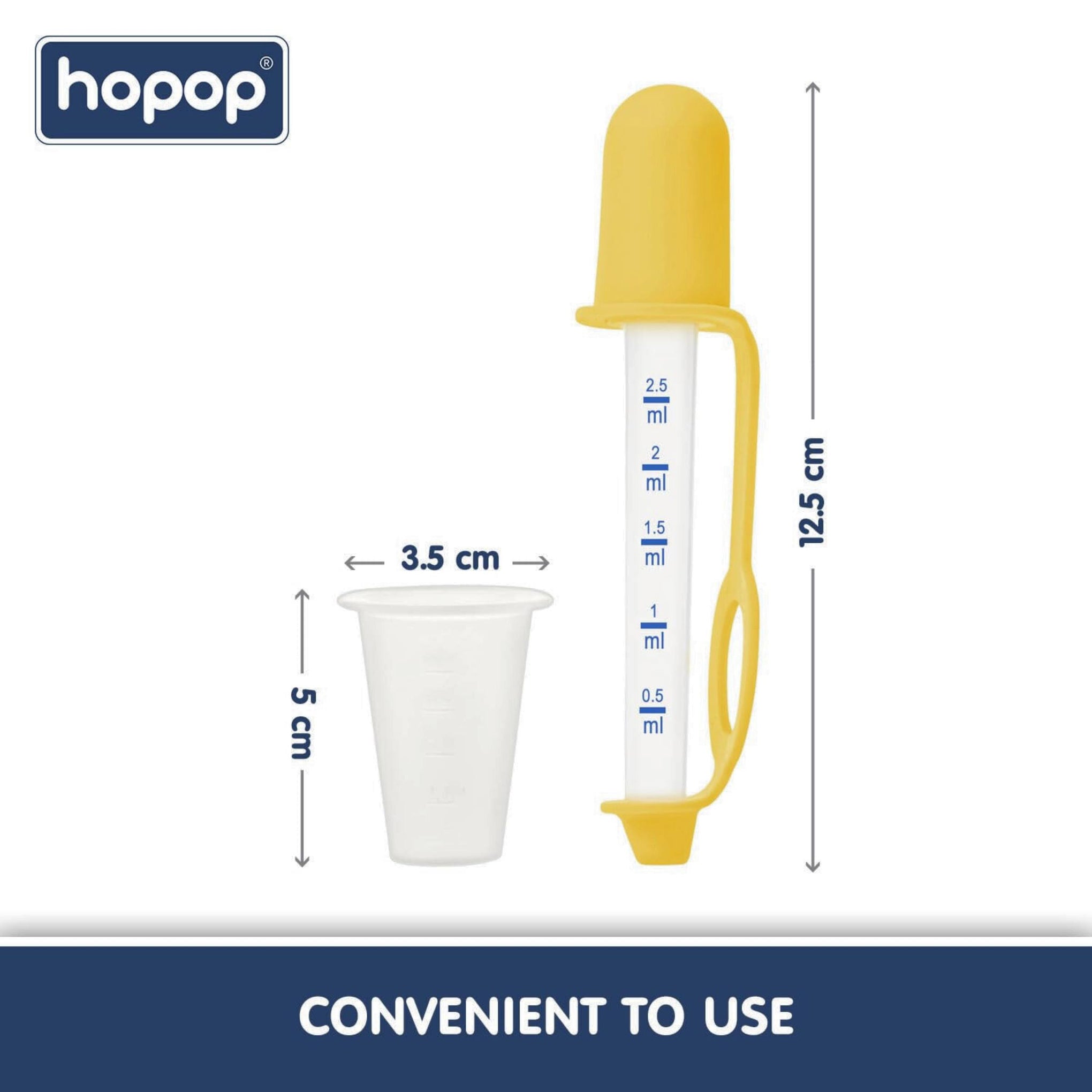 Hopop Medicine Dropper & Dispenser 2004A YELLOW