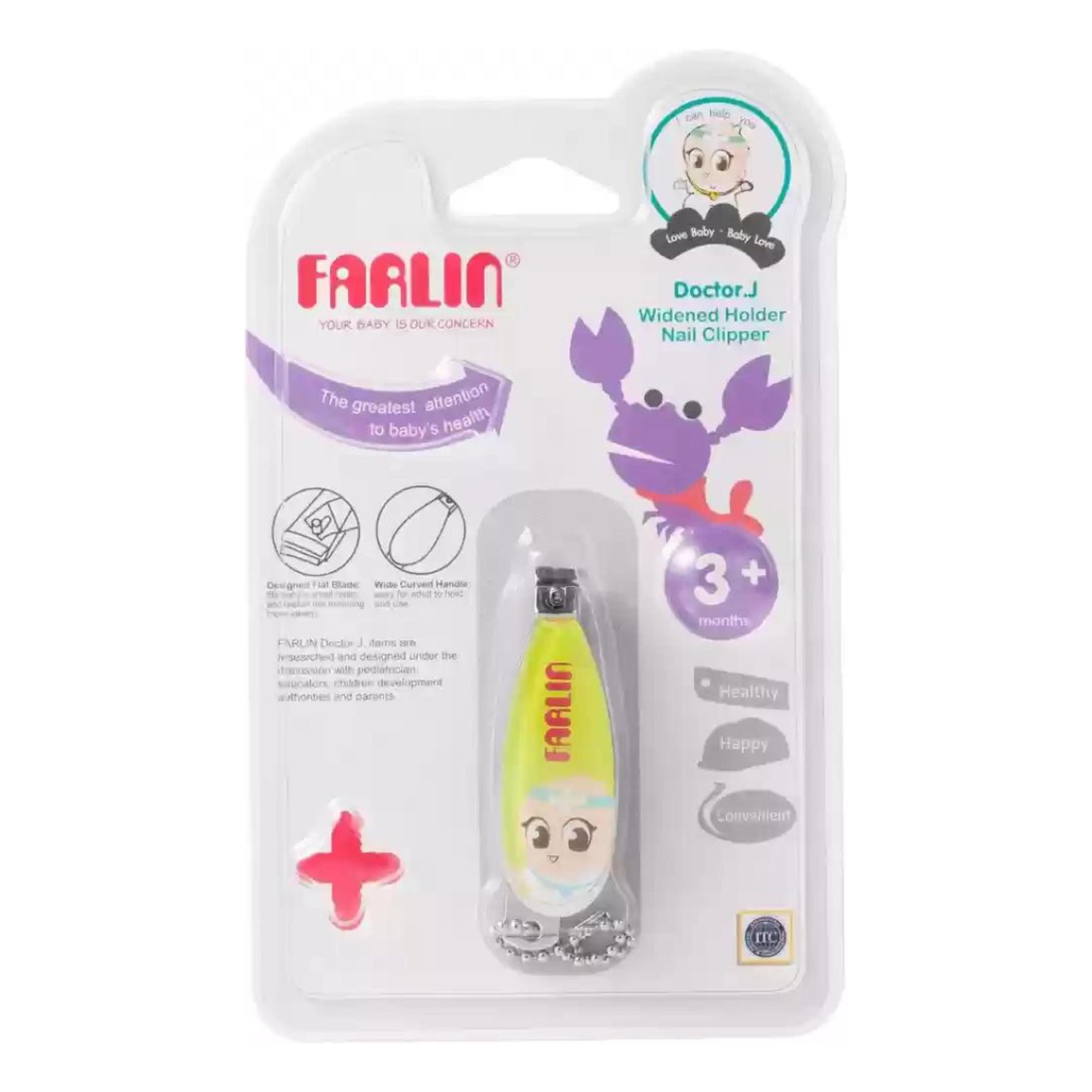 Farlin Wide Holder Baby Nail Clipper 160C