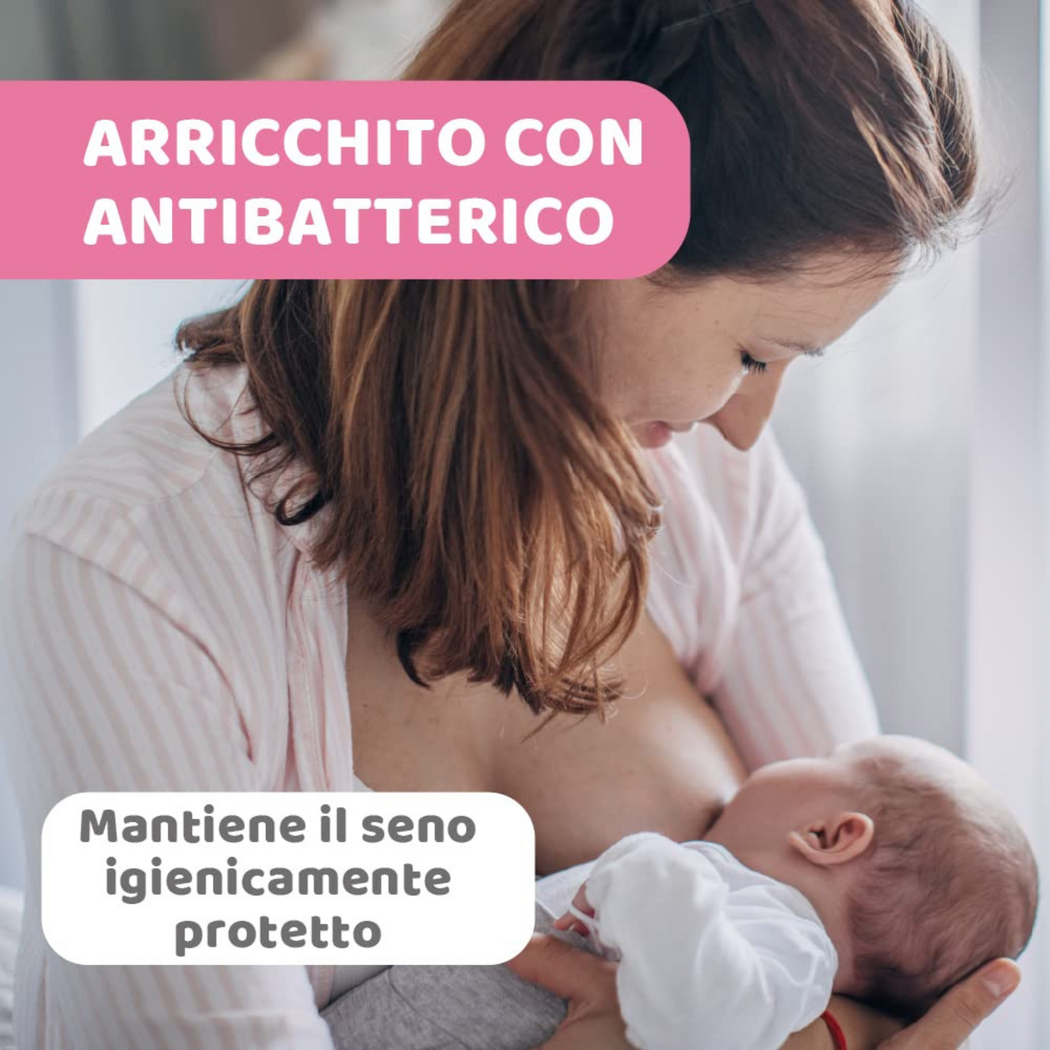 Chicco Anti-Bacterial Nursing Breast Pads (30 Pieces) | Ultra Thin & Breathable With Super Absorbent Technology | Dermatologically Tested | Individually Packed | Invisible Under Clothes