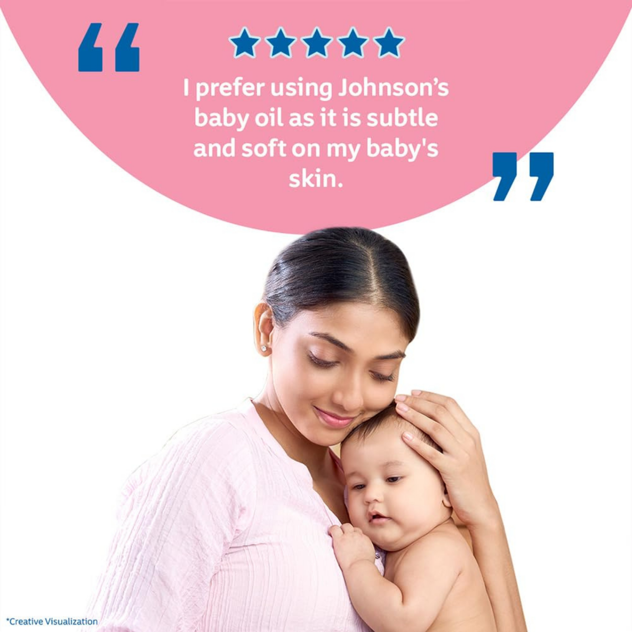 Johnson's Non-Sticky Baby Oil with Vitamin E for Easy Spread and Massage oil