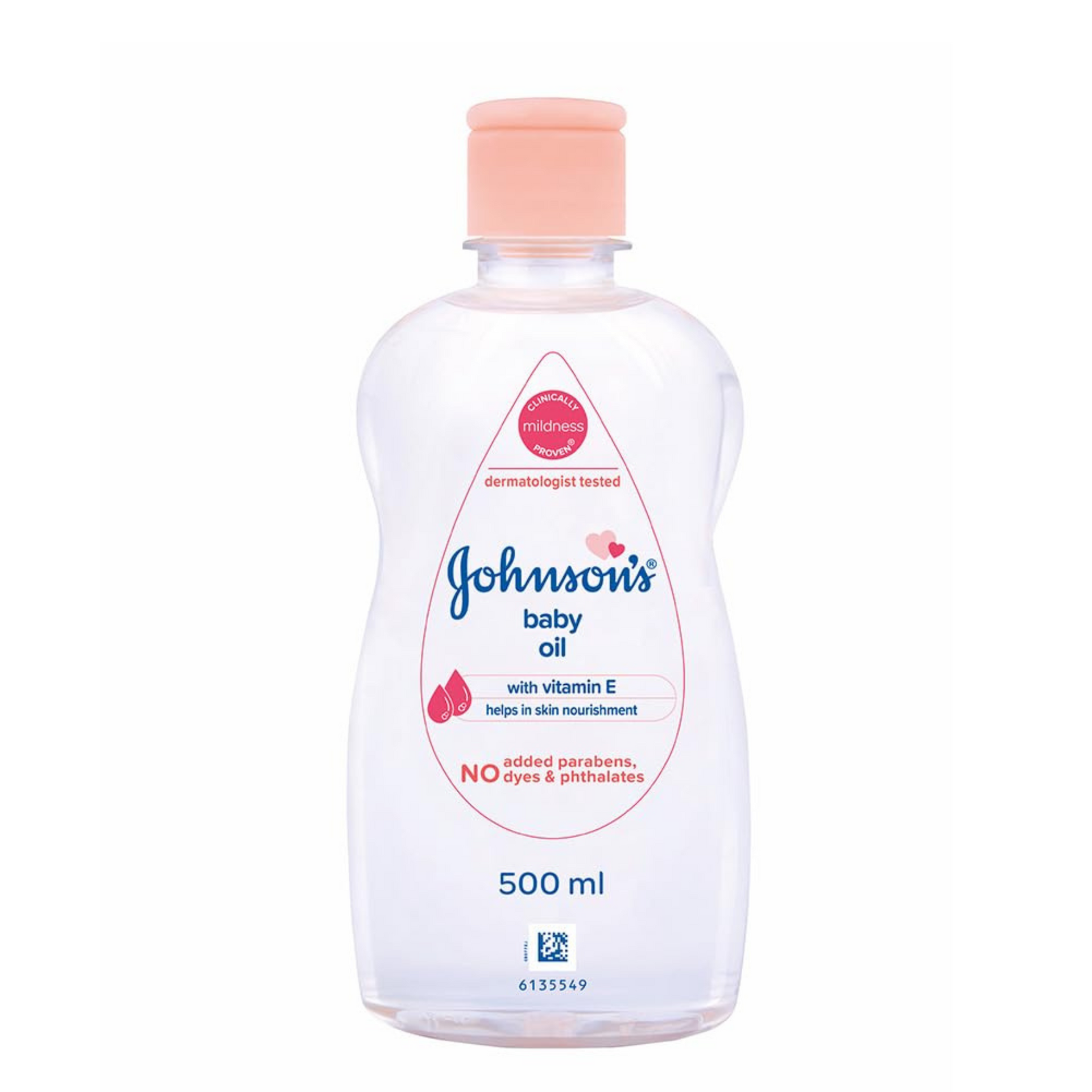 Johnson's Non-Sticky Baby Oil with Vitamin E for Easy Spread and Massage oil