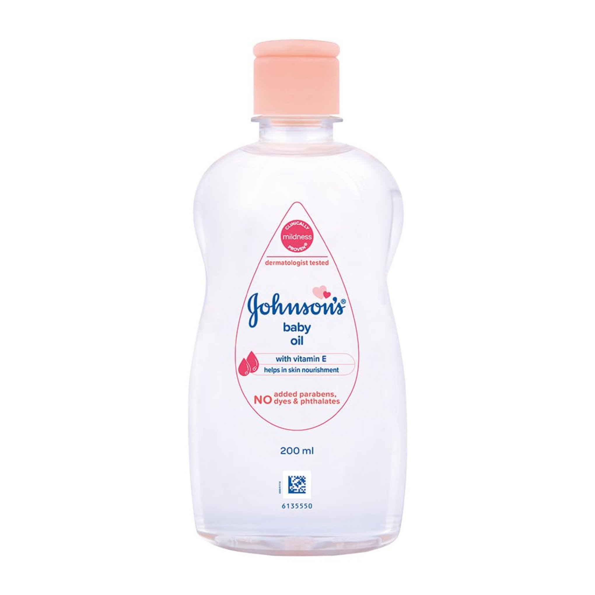 Johnson's Non-Sticky Baby Oil with Vitamin E for Easy Spread and Massage oil