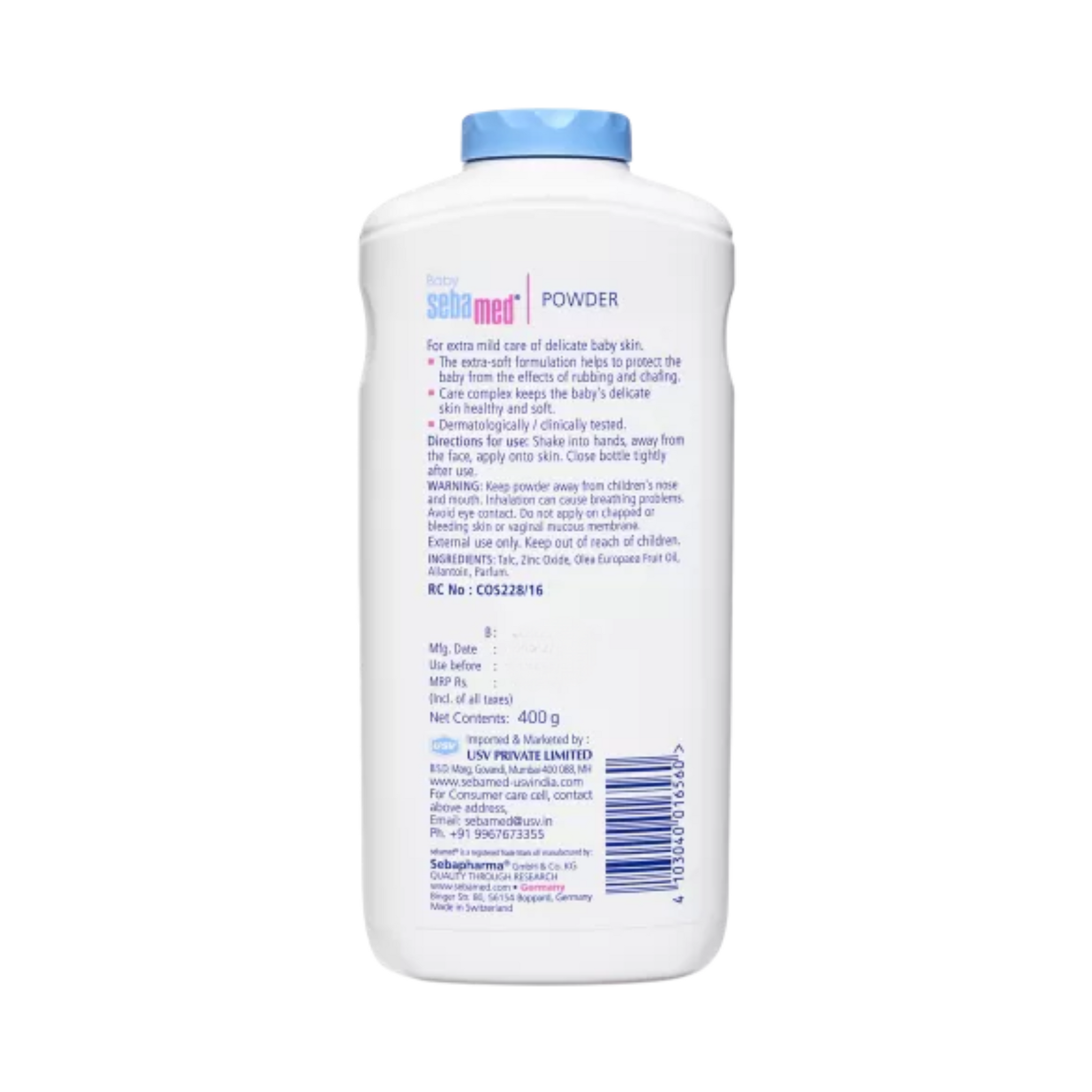 Sebamed Baby Powder | Olive Oil, Allantoin|Keeps Newborn S Skin Fresh|Absorbs Sweat