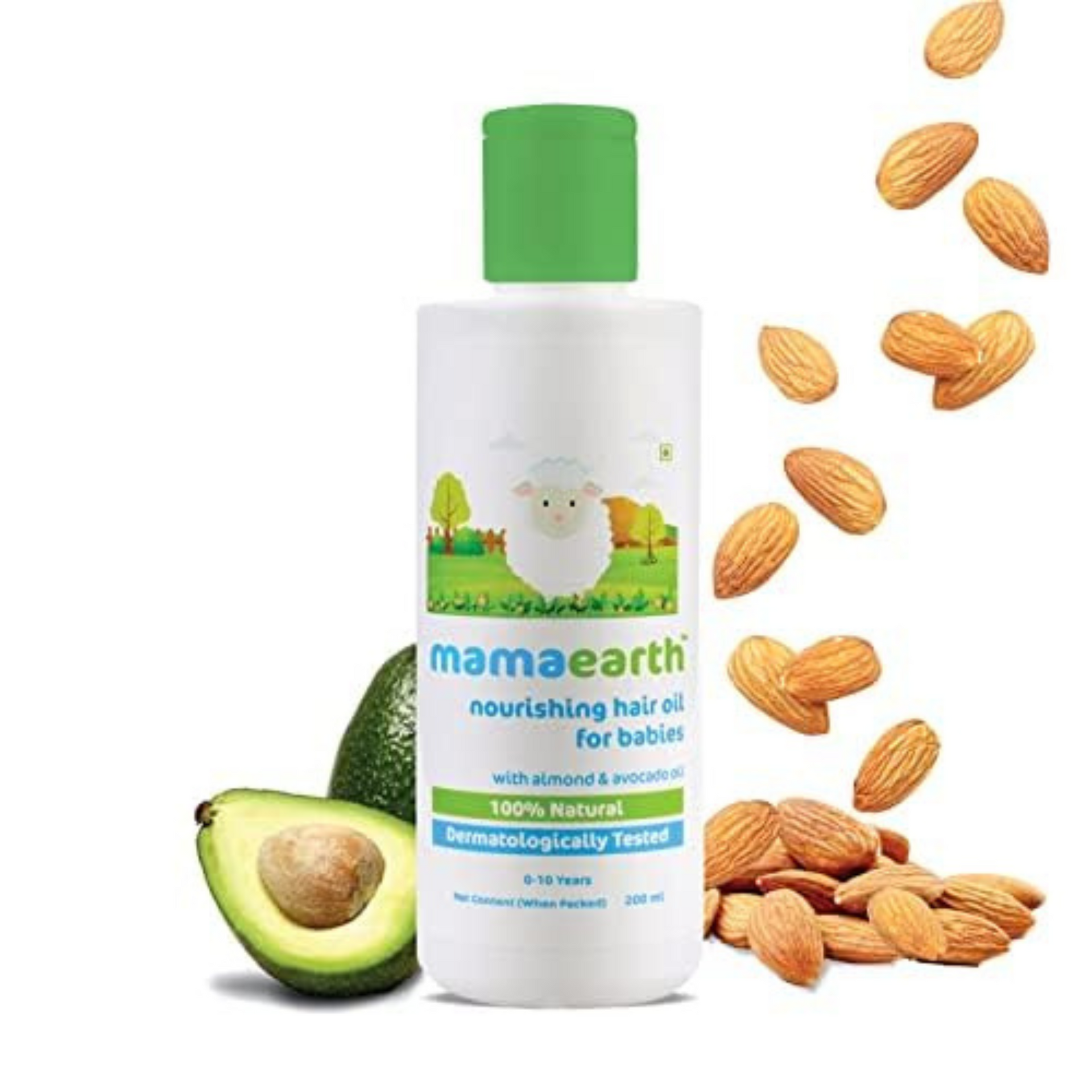 Mamaearth Nourishing Baby Hair Oil, with Almond & Avocado Oil