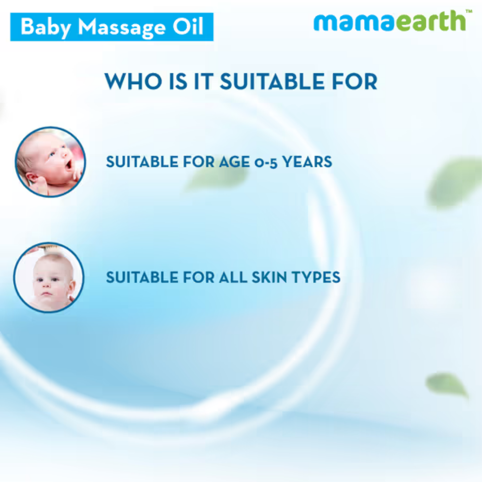 Mamaearth Soothing Massage Oil for Babies | Almond and Jojoba Oil, 0-5 Yrs,White)