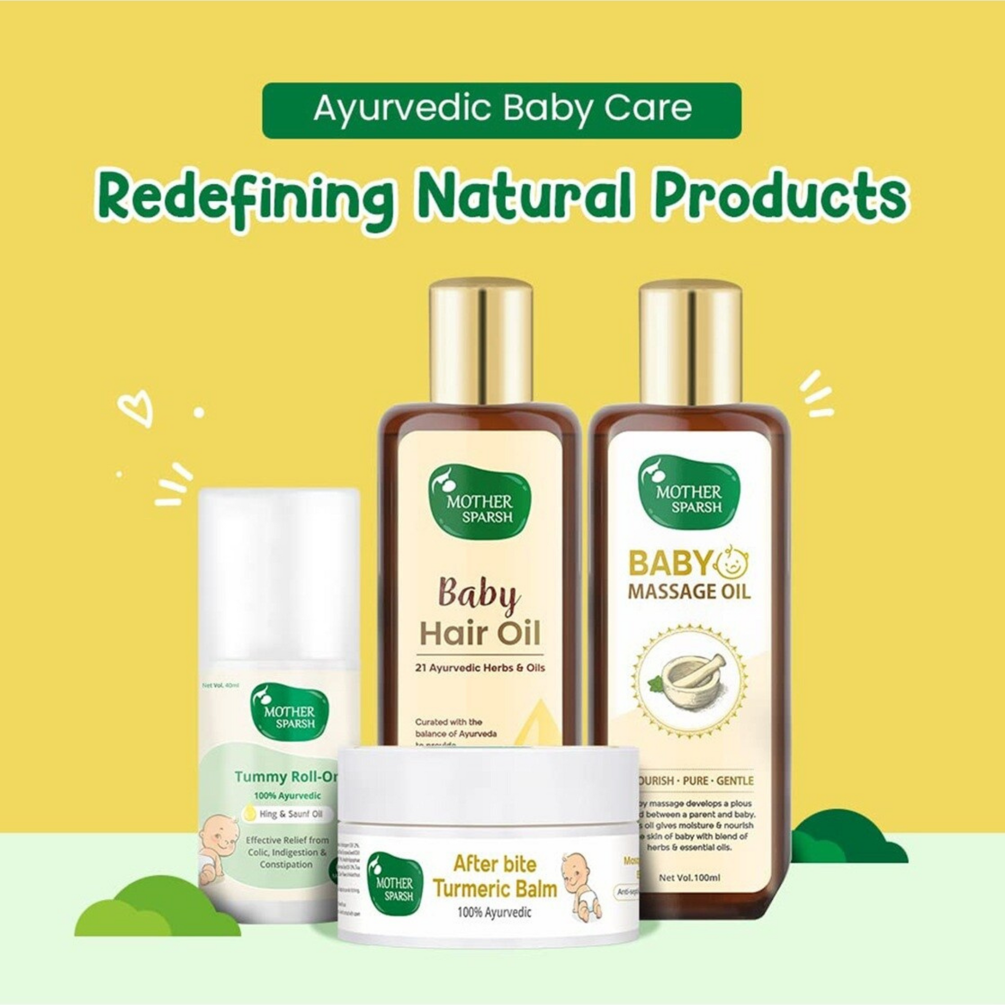 MOTHER SPARSH Natural Baby Massage Oil | 100ml