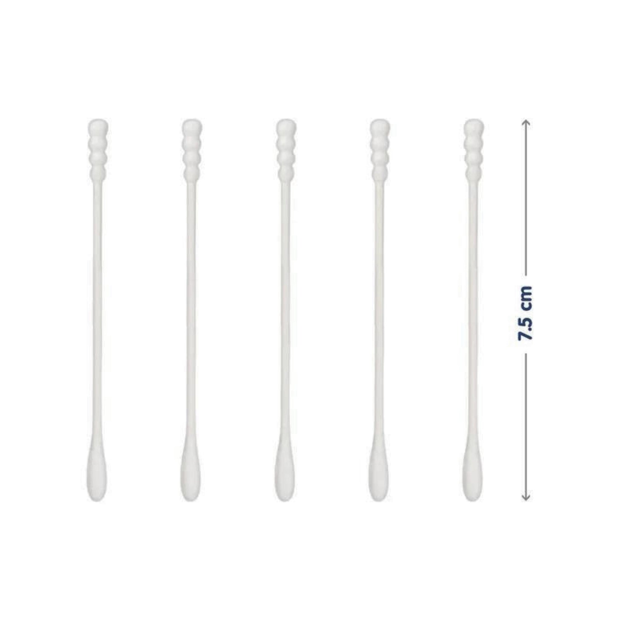 Hopop Cotton Buds | Baby Spiral Thin Paper Stem Ear Cotton Buds 1002B / 200 Stem/Pack