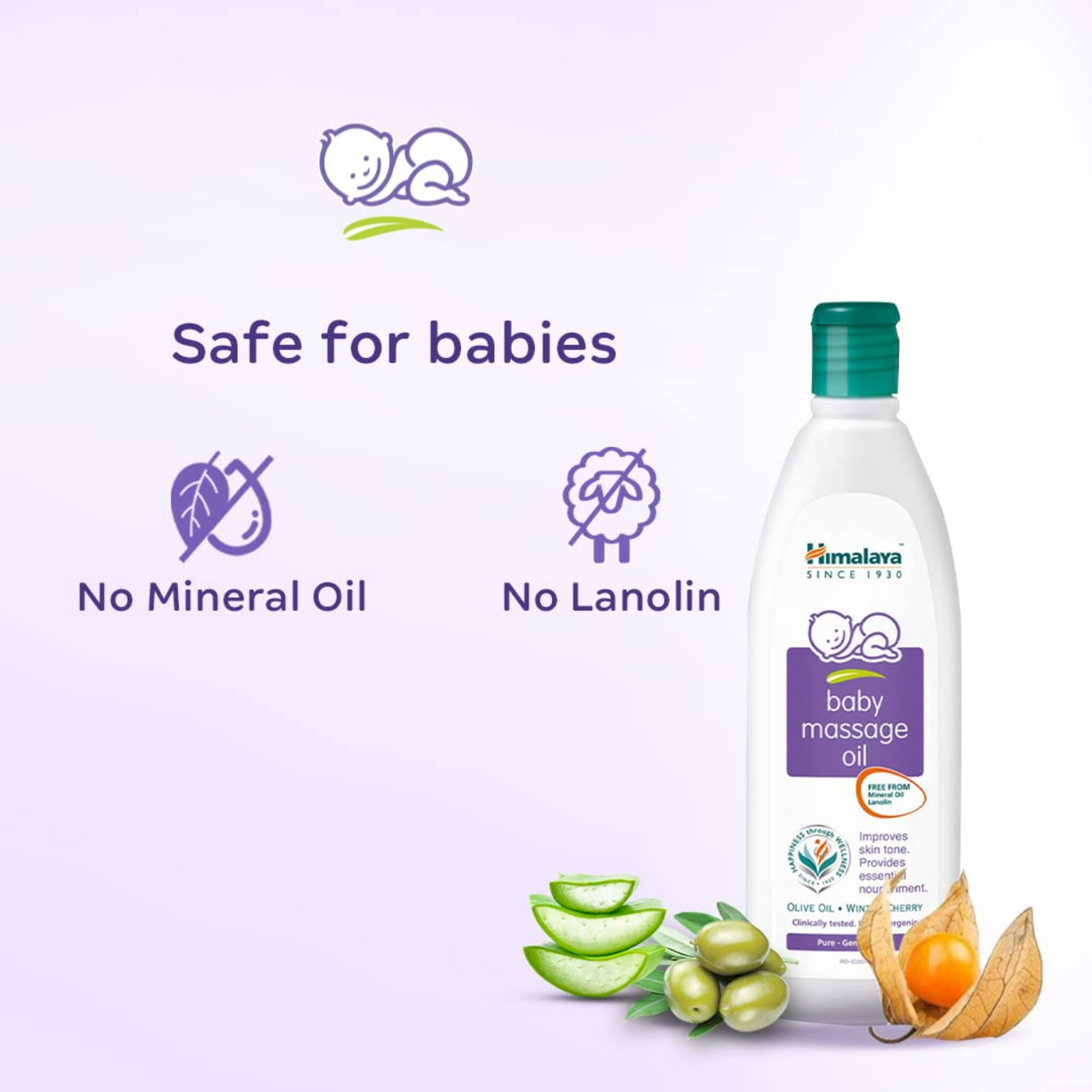 Himalaya Baby Massage Oil | for strong bones & muscles | with Vitamin E | No. 1 Doctor Prescribed