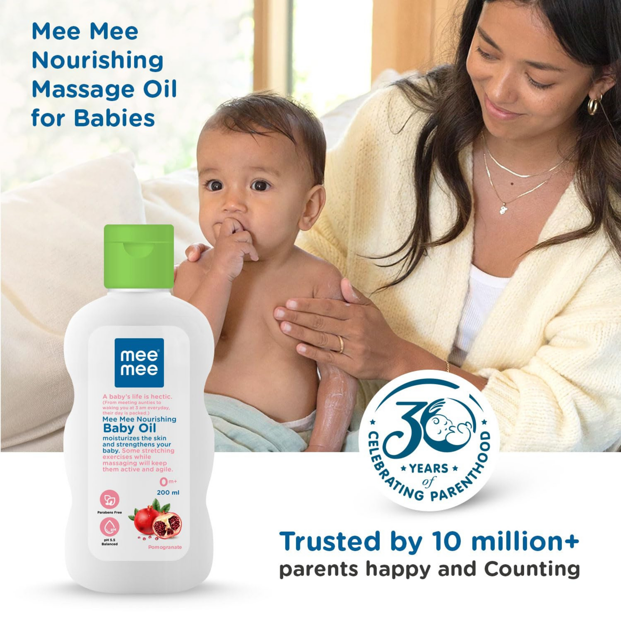 Mee Mee Baby Oil with Fruit Extracts/Moisturising Baby Lotion with Fruit Extracts | Baby Oil