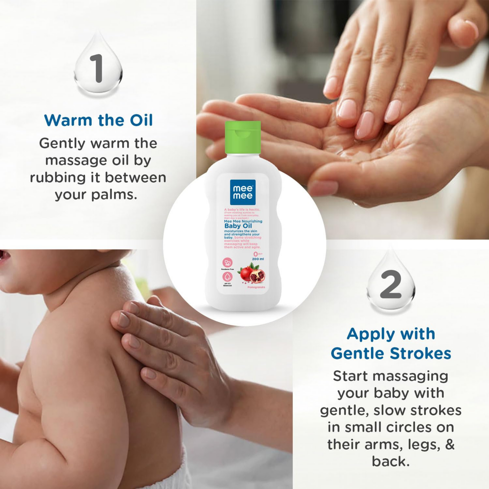 Mee Mee Baby Oil with Fruit Extracts/Moisturising Baby Lotion with Fruit Extracts | Baby Oil