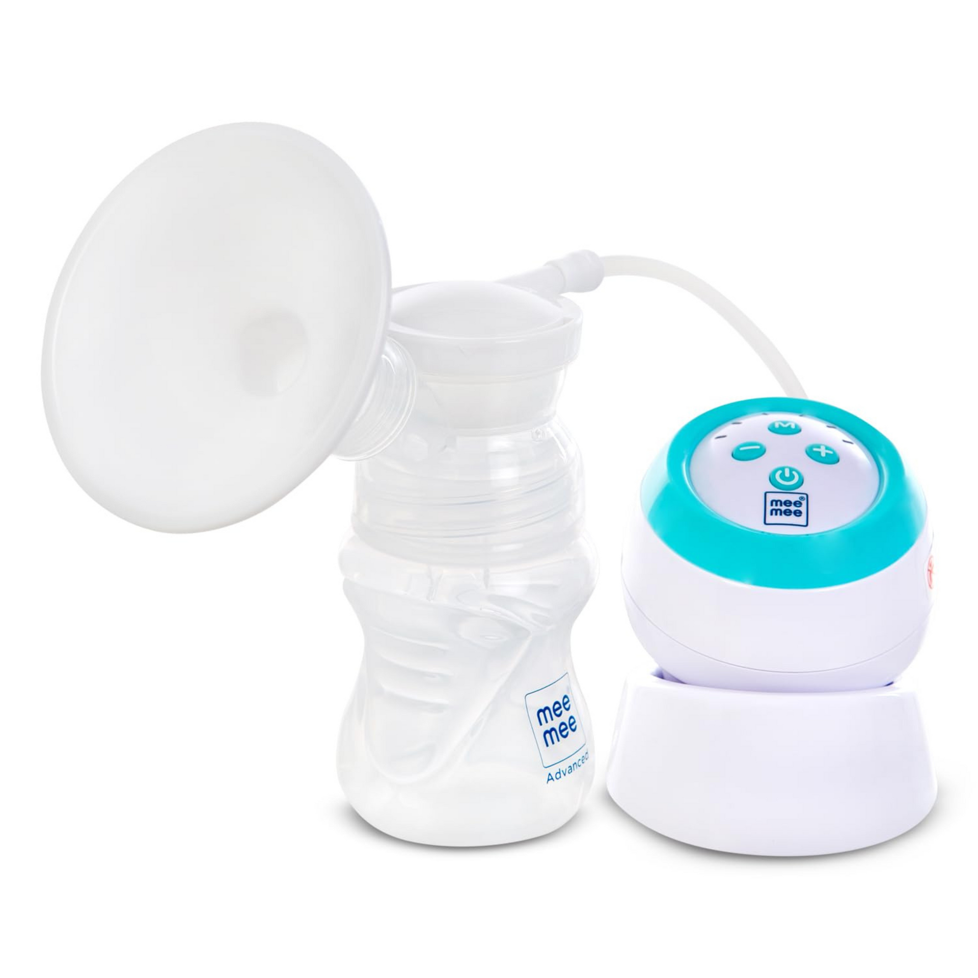 Mee Mee BPA Free Comfort Electrical Breast Pump, Soft silicone breast shield, Soothing Massage function, Easy to Carry and Clean for Nursing & Breast feeding Mothers With Dual Use Mothod (White)