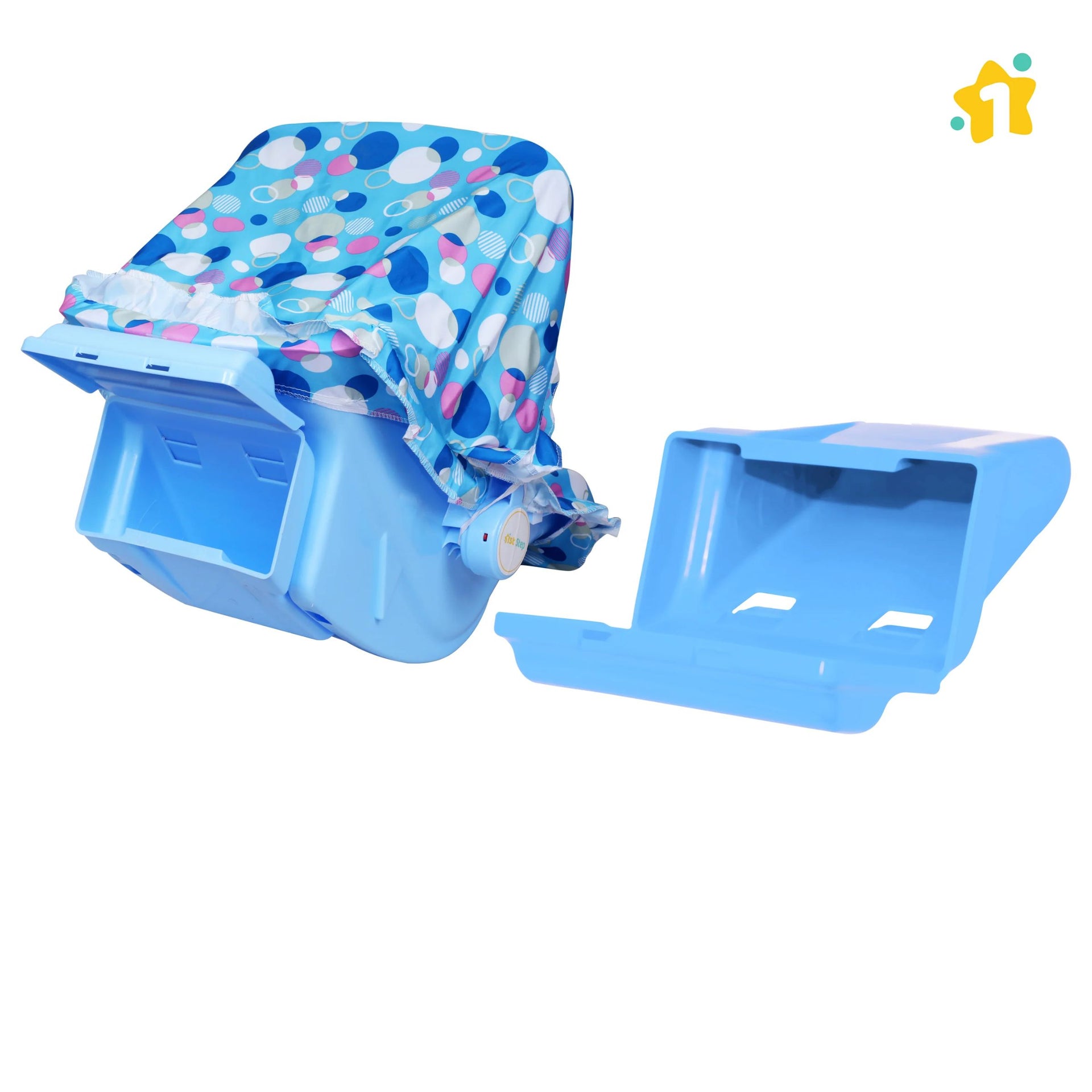 1st Step 5 In 1 Carrycot With Anti-Mosquito Mesh(Blue)