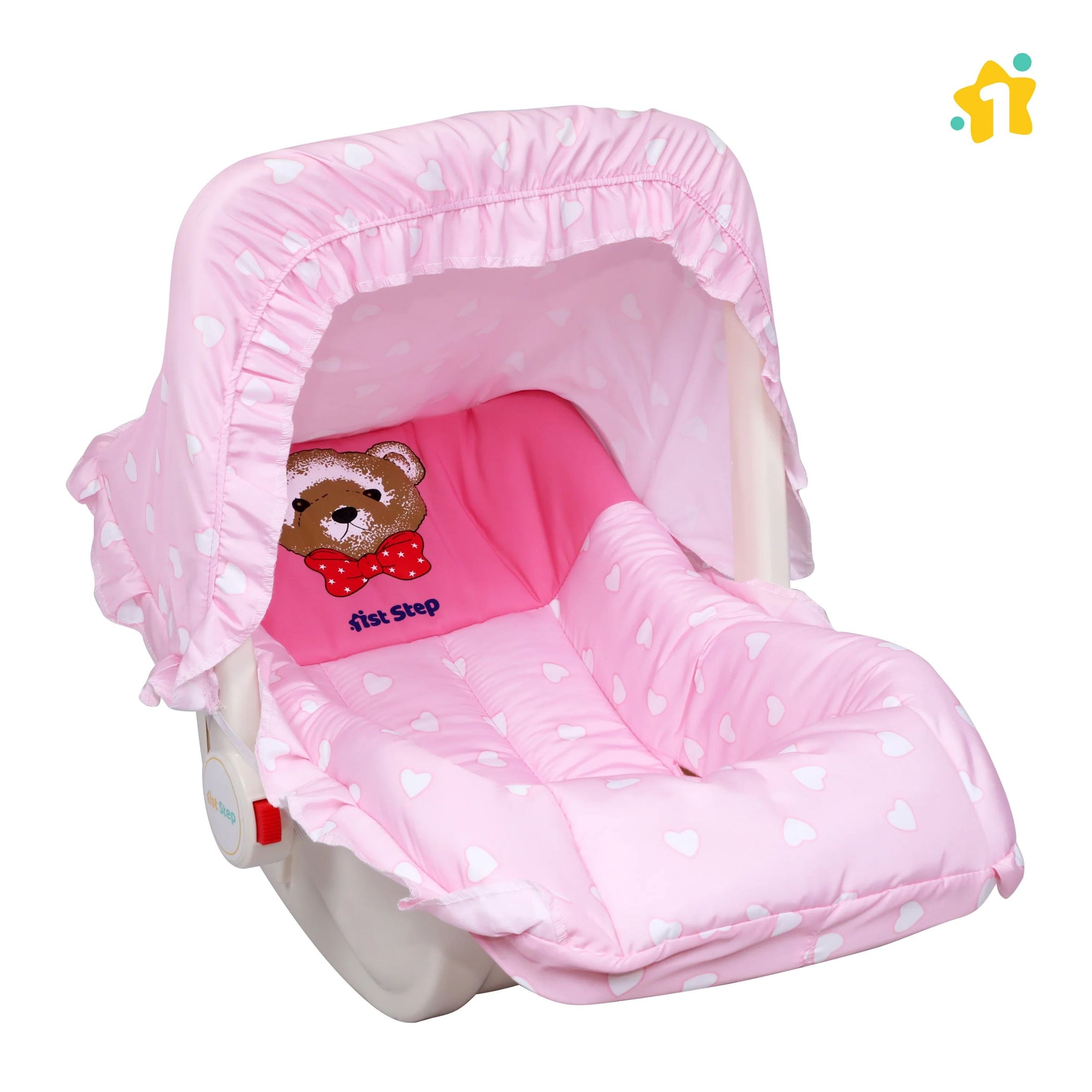 1st Step 5 In 1 Carrycot With Anti-Mosquito Mesh (Pink)