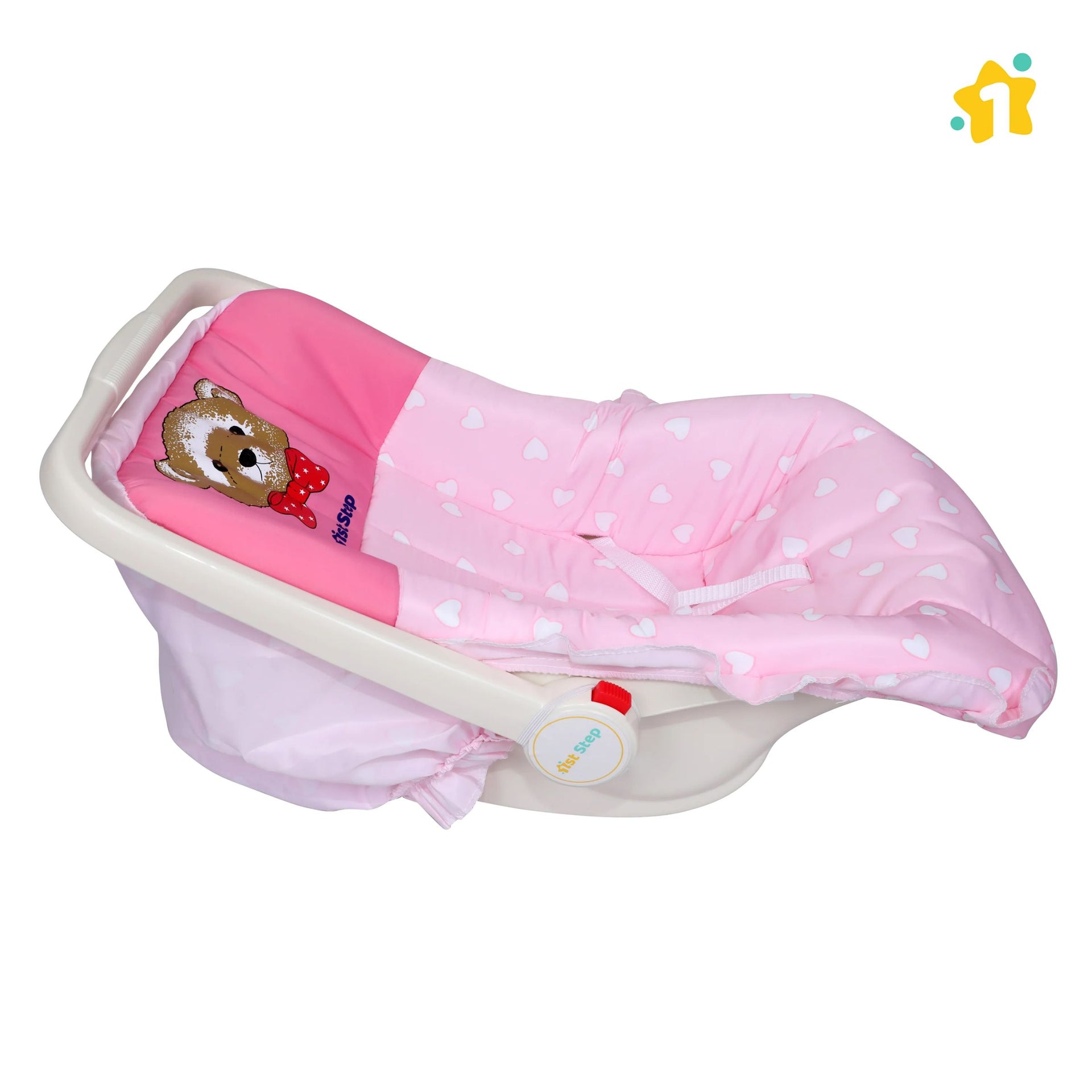 1st Step 5 In 1 Carrycot With Anti-Mosquito Mesh (Pink)