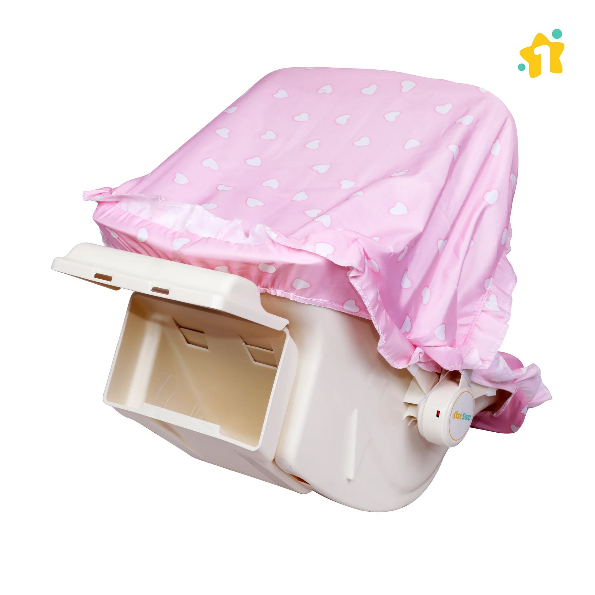 1st Step 5 In 1 Carrycot With Anti-Mosquito Mesh (Pink)