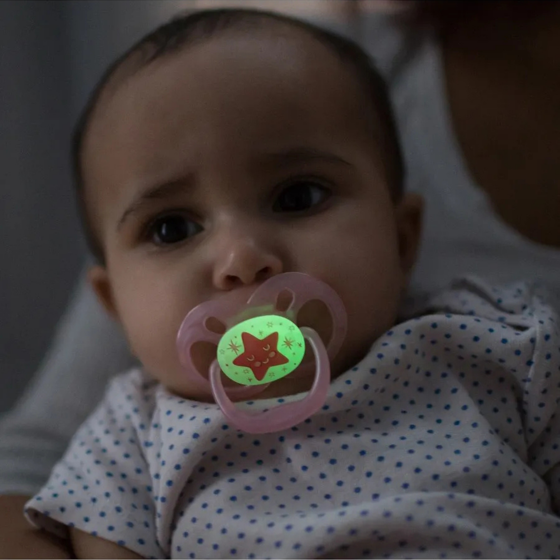 Dr. Brown's Advantage Pacifiers Stage 2 Glow in the Dark Pack of 2 - Pink