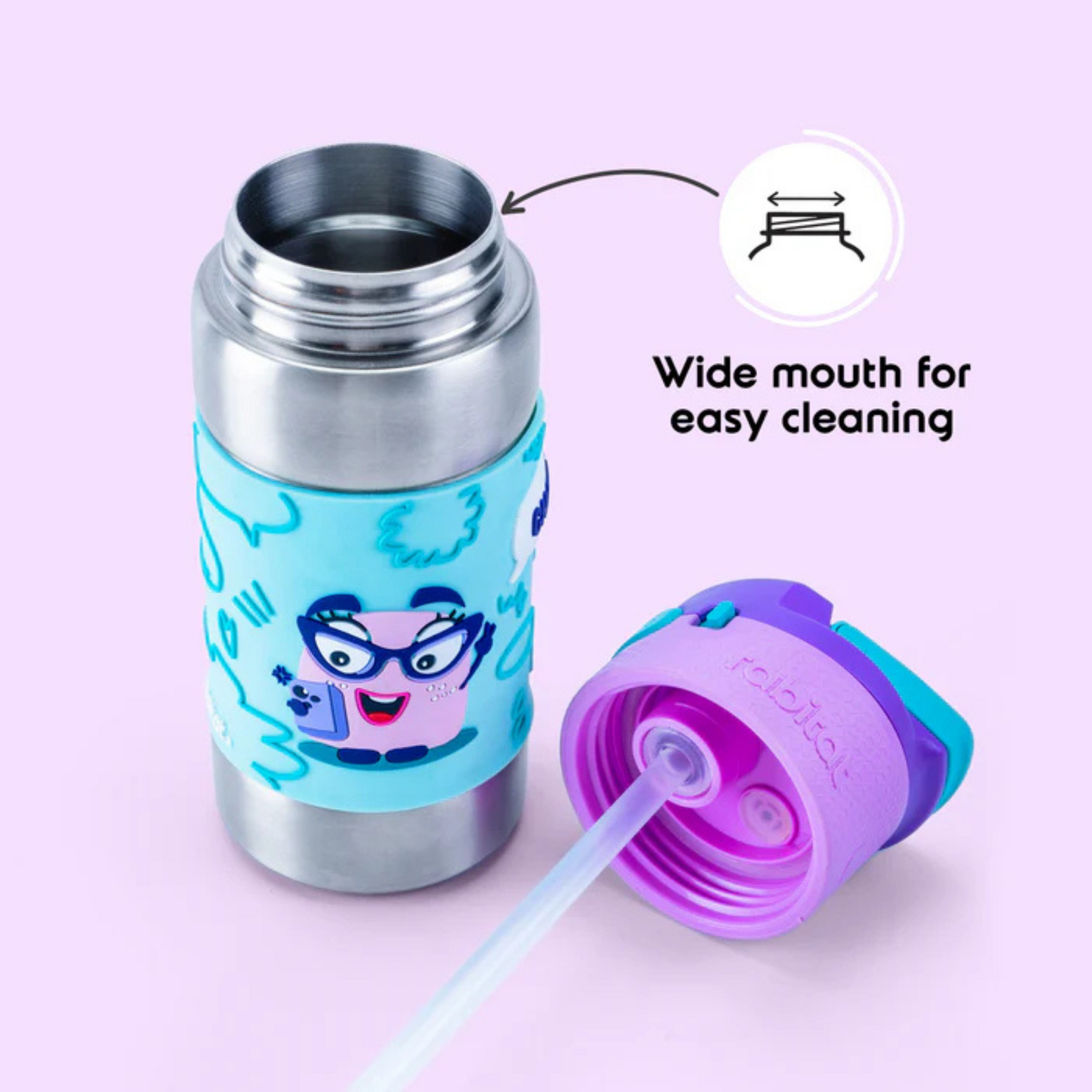 Rabitat Clean Lock Insulated Stainless Steel Bottle (Chatter Box) 5295