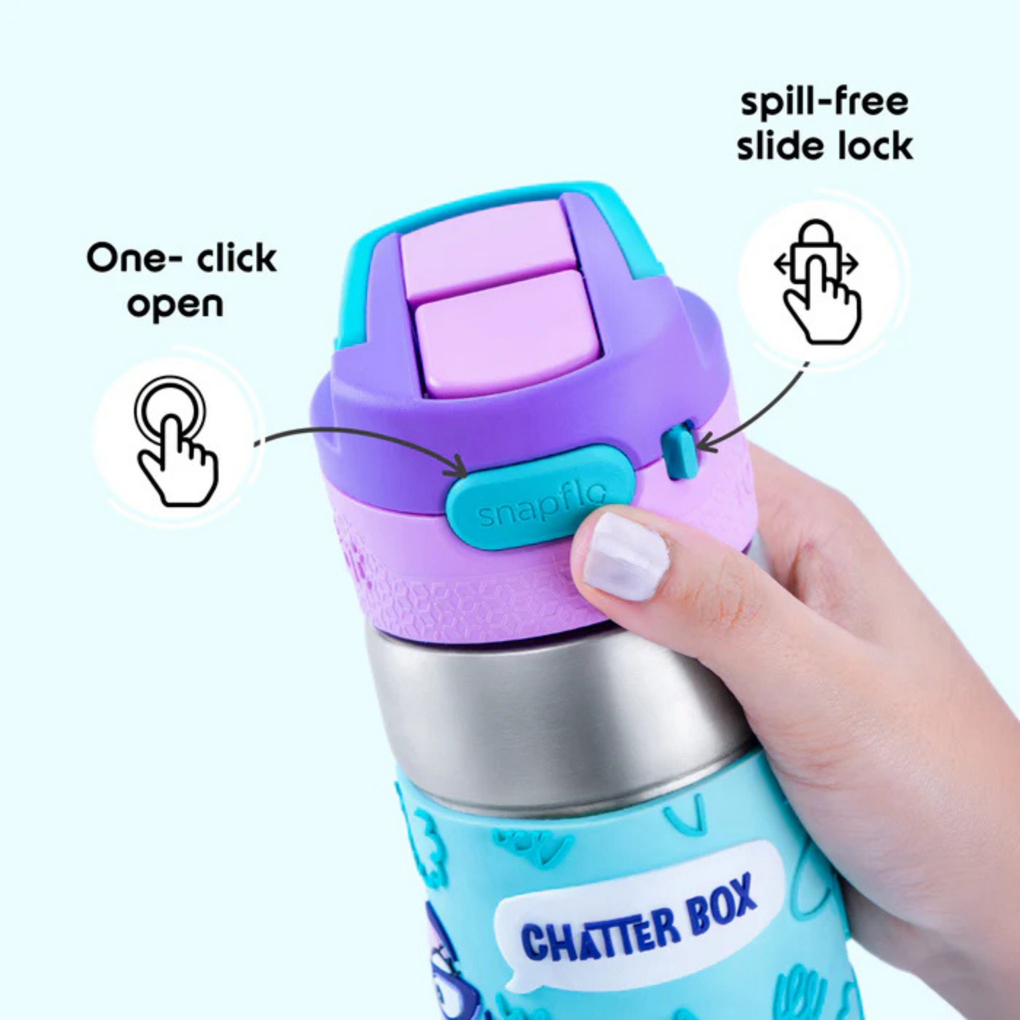 Rabitat Clean Lock Insulated Stainless Steel Bottle (Chatter Box) 5295