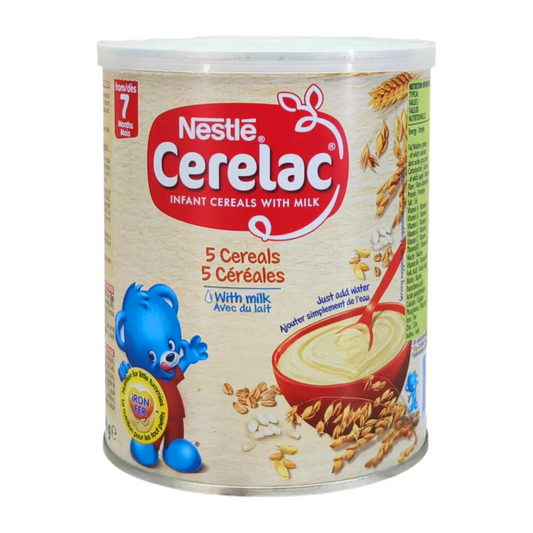 Nestle Cerelac 5 Cereals With Milk (7m+) - 400g