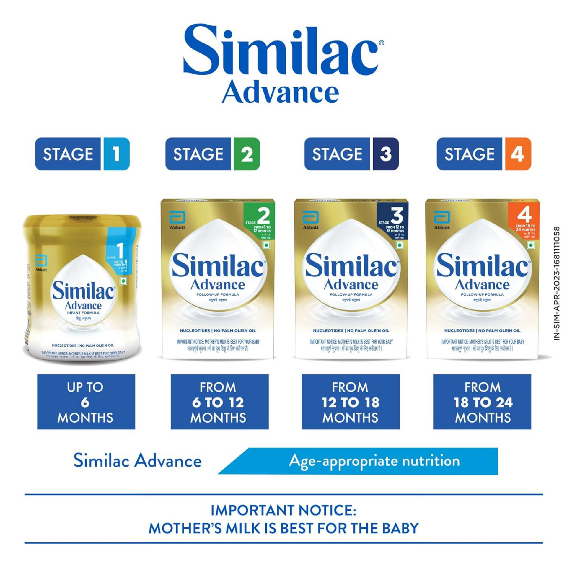 Similac Infant Advance Stage 2 Follow-Up Powder Formula, From 6 To 12 Months, 400G Box, With Immunity Building Nucleotides At Tpan Level