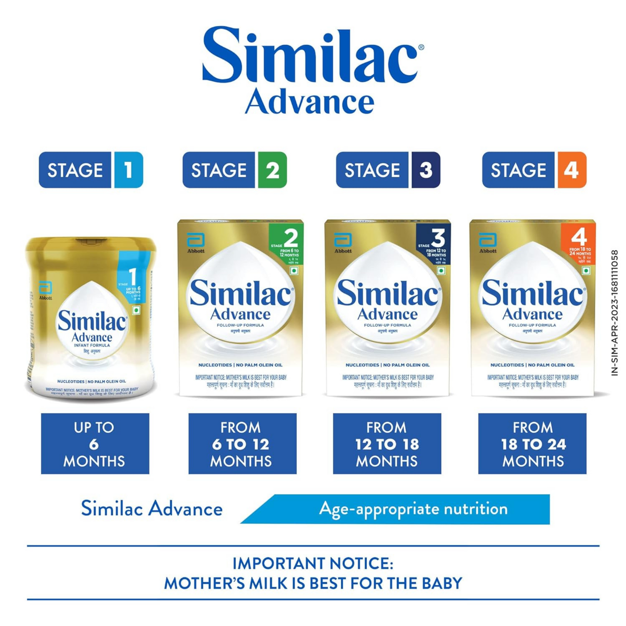 Similac Infant Advance Stage 2 Follow-Up Powder Formula, From 6 To 12 Months, 400G Box, With Immunity Building Nucleotides At Tpan Level