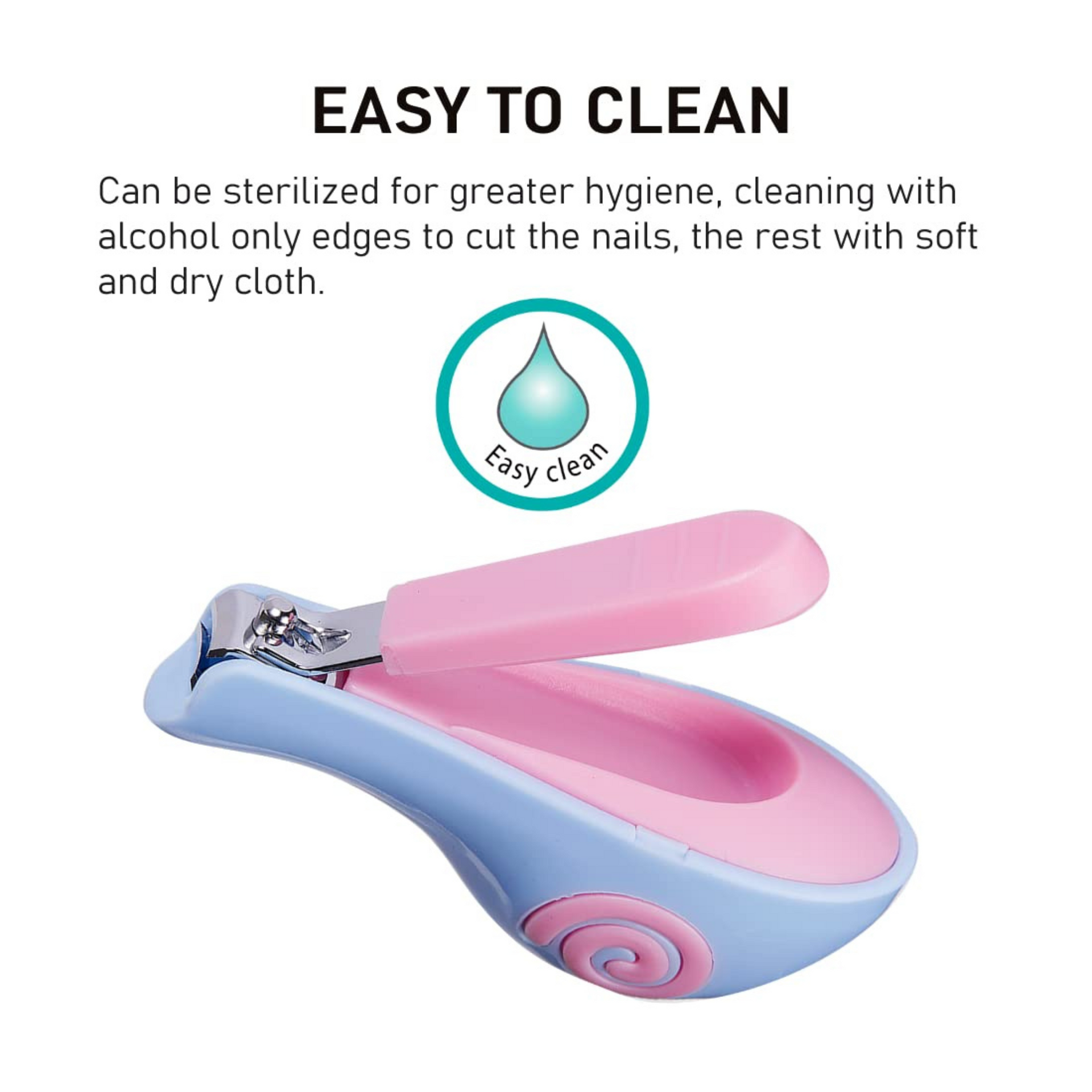 Buddsbuddy BPA Free XOXO Safety Nail Clipper for New Born Baby with Rounded Design