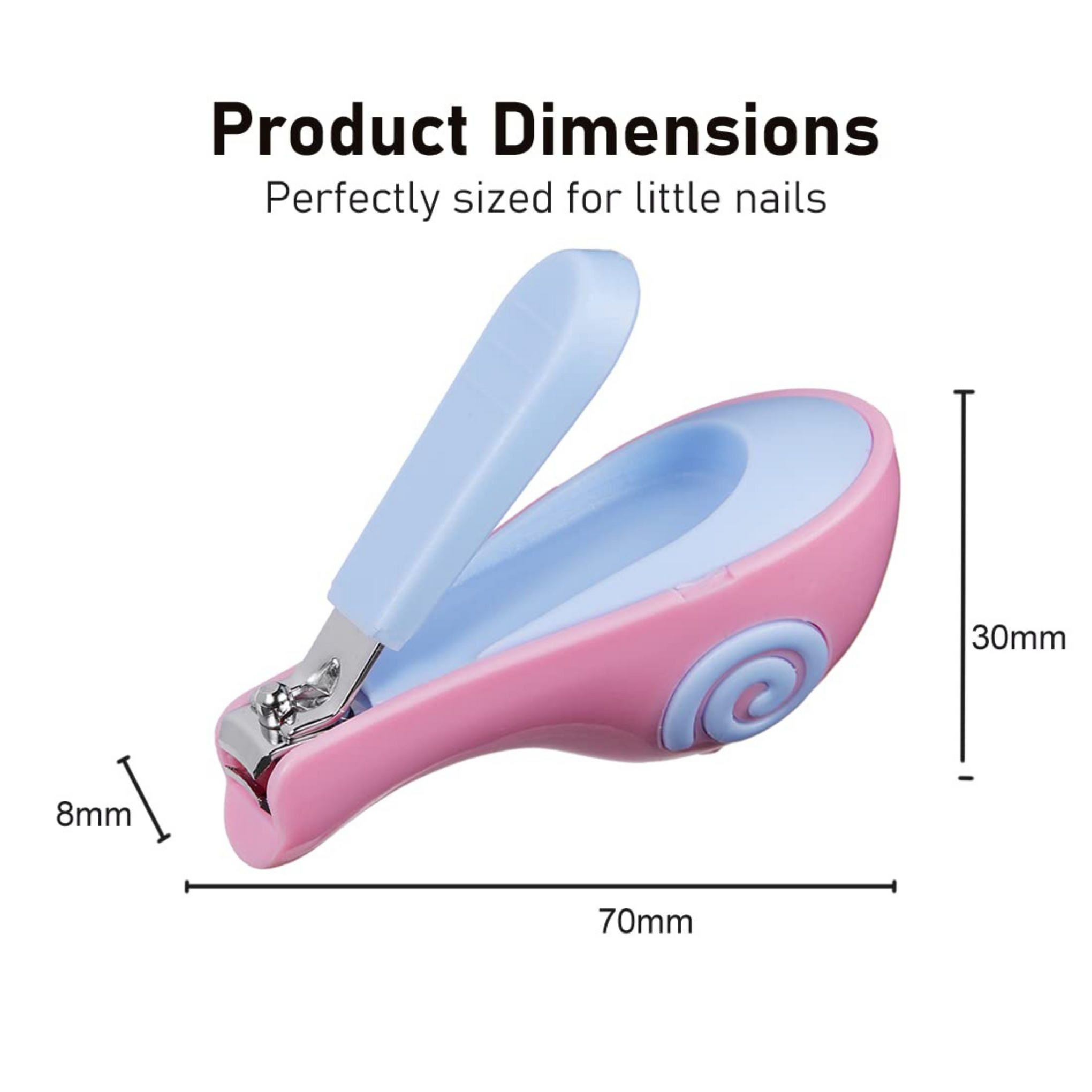 Buddsbuddy BPA Free XOXO Safety Nail Clipper for New Born Baby with Rounded Design