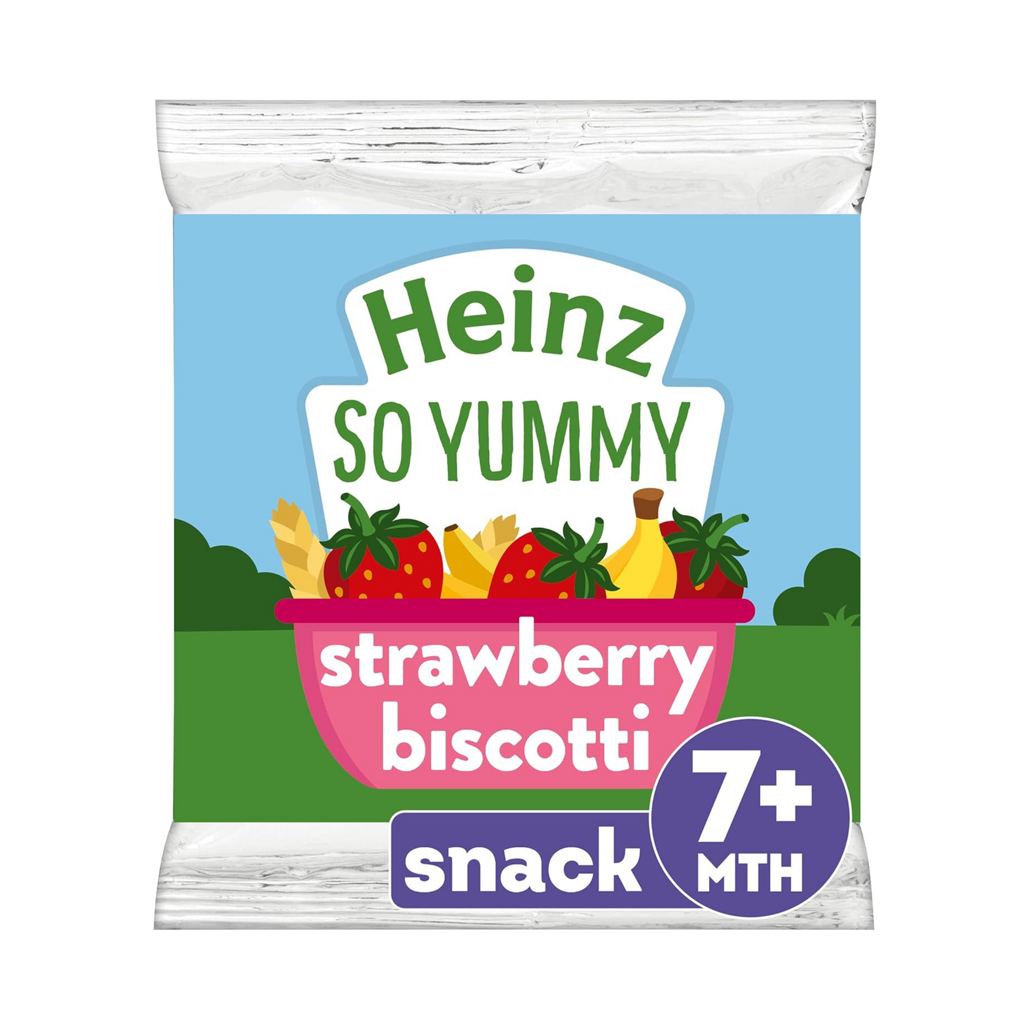 Heinz So Yummy Biscotti with Strawberry & Banana - 60grams, 7+months