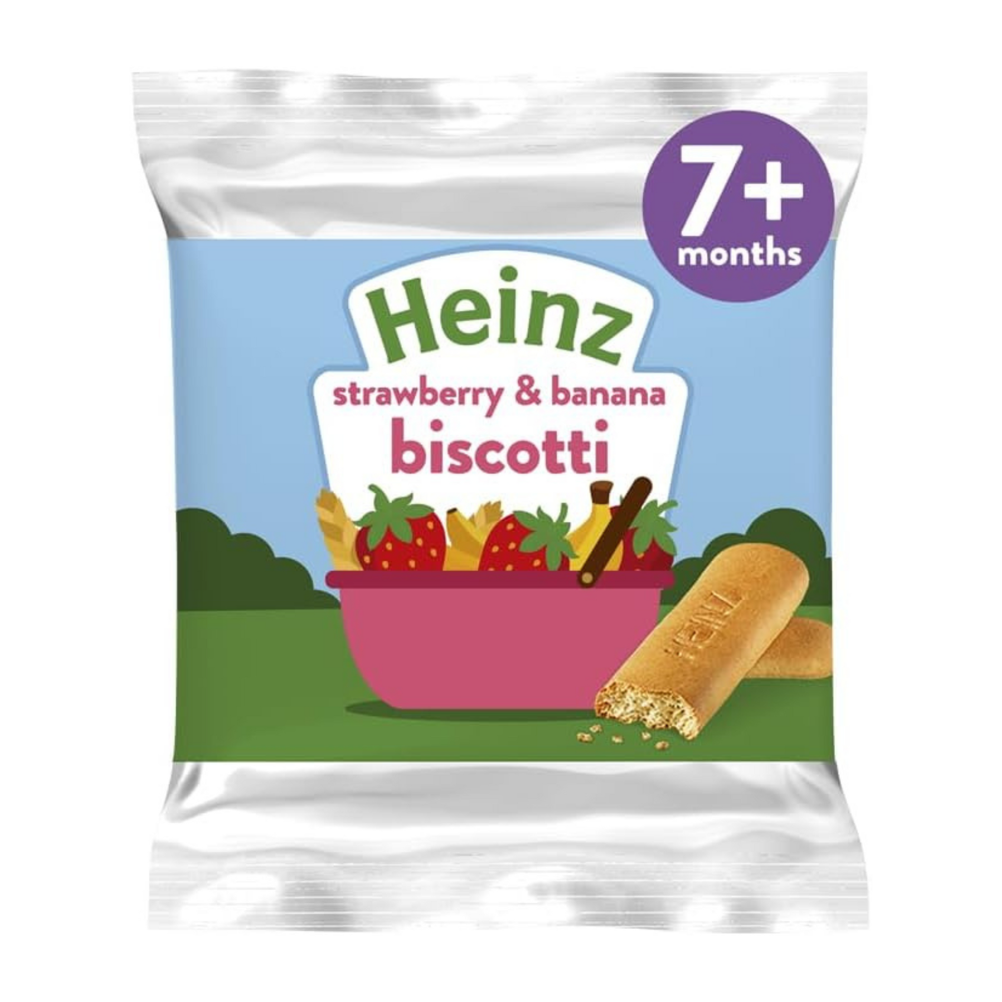 Heinz So Yummy Biscotti with Strawberry & Banana - 60grams, 7+months