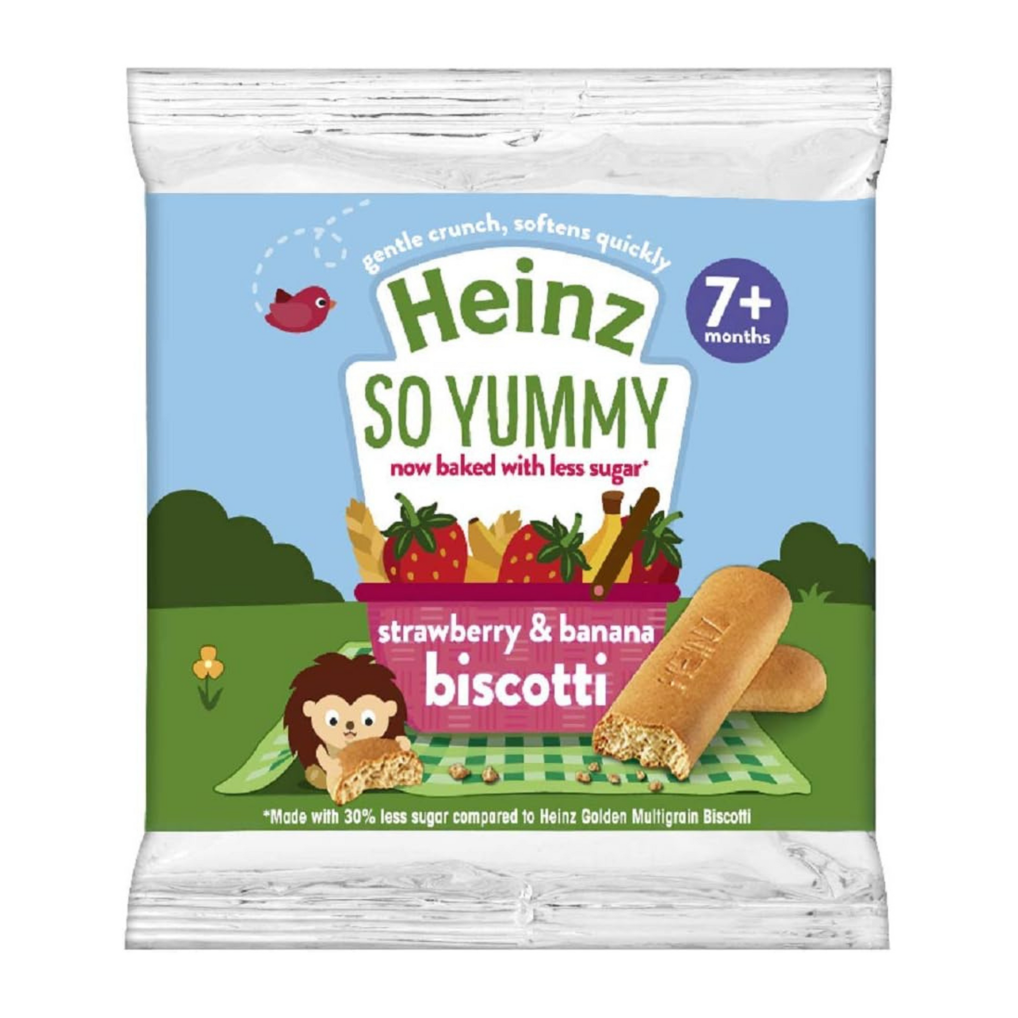 Heinz So Yummy Biscotti with Strawberry & Banana - 60grams, 7+months