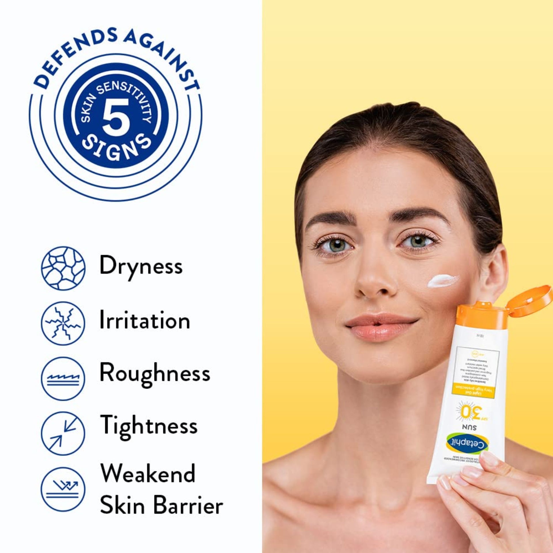 Cetaphil Sun Spf 30 Sunscreen Gel, White, Hydrate & Nourish With Chemical Free Sun Protection.