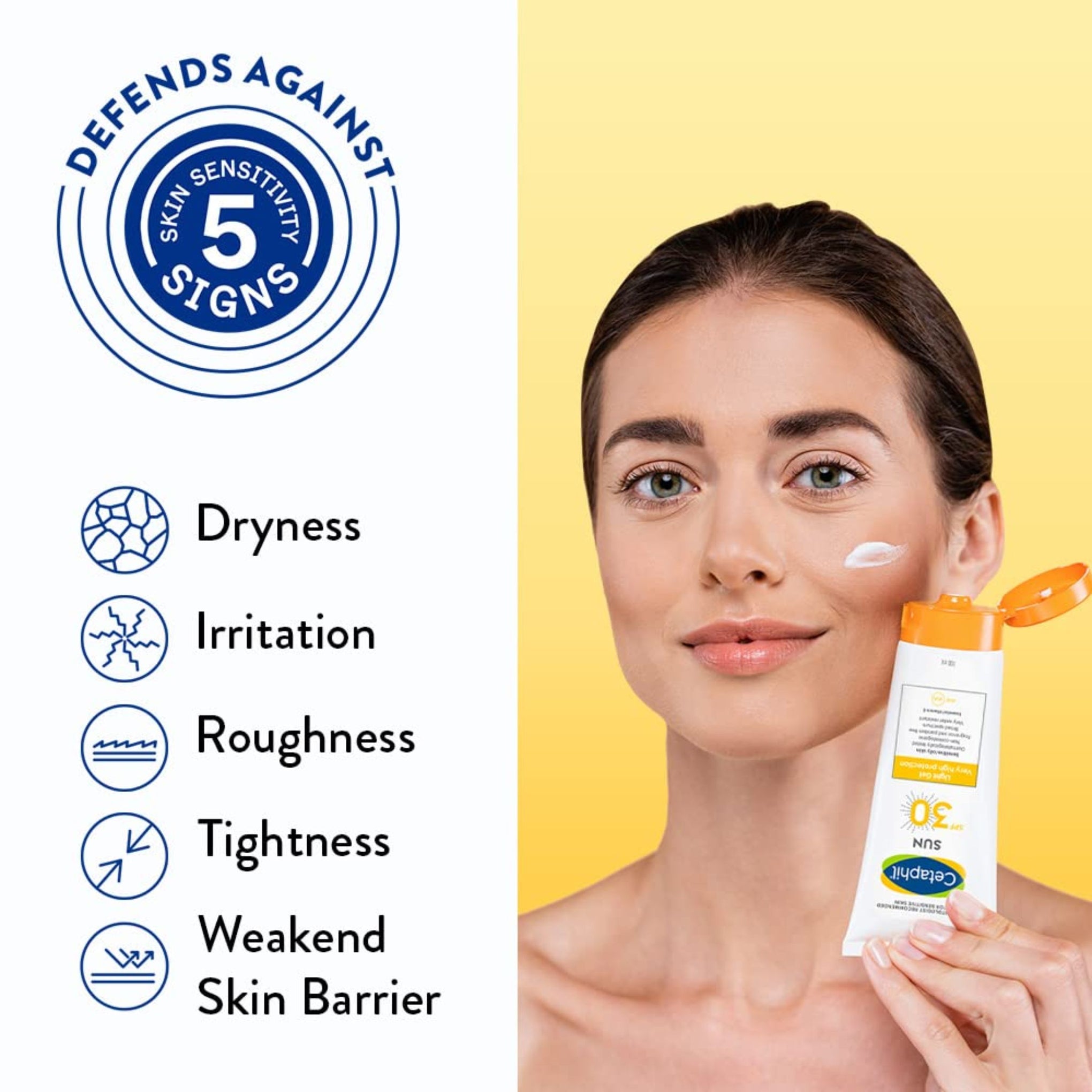 Cetaphil Sun Spf 30 Sunscreen Gel, White, Hydrate & Nourish With Chemical Free Sun Protection.