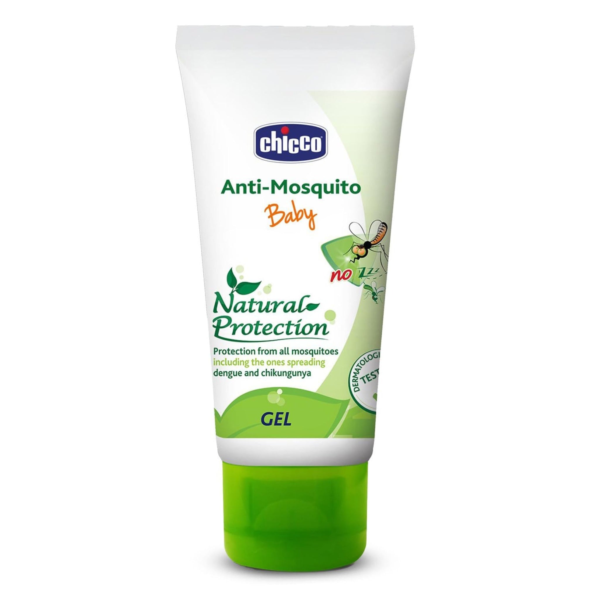 Chicco Anti-Mosquito Gel for Babies, Protects Against Dengue, Malaria and Chikungunya, DEET Free, Dermatologically Tested