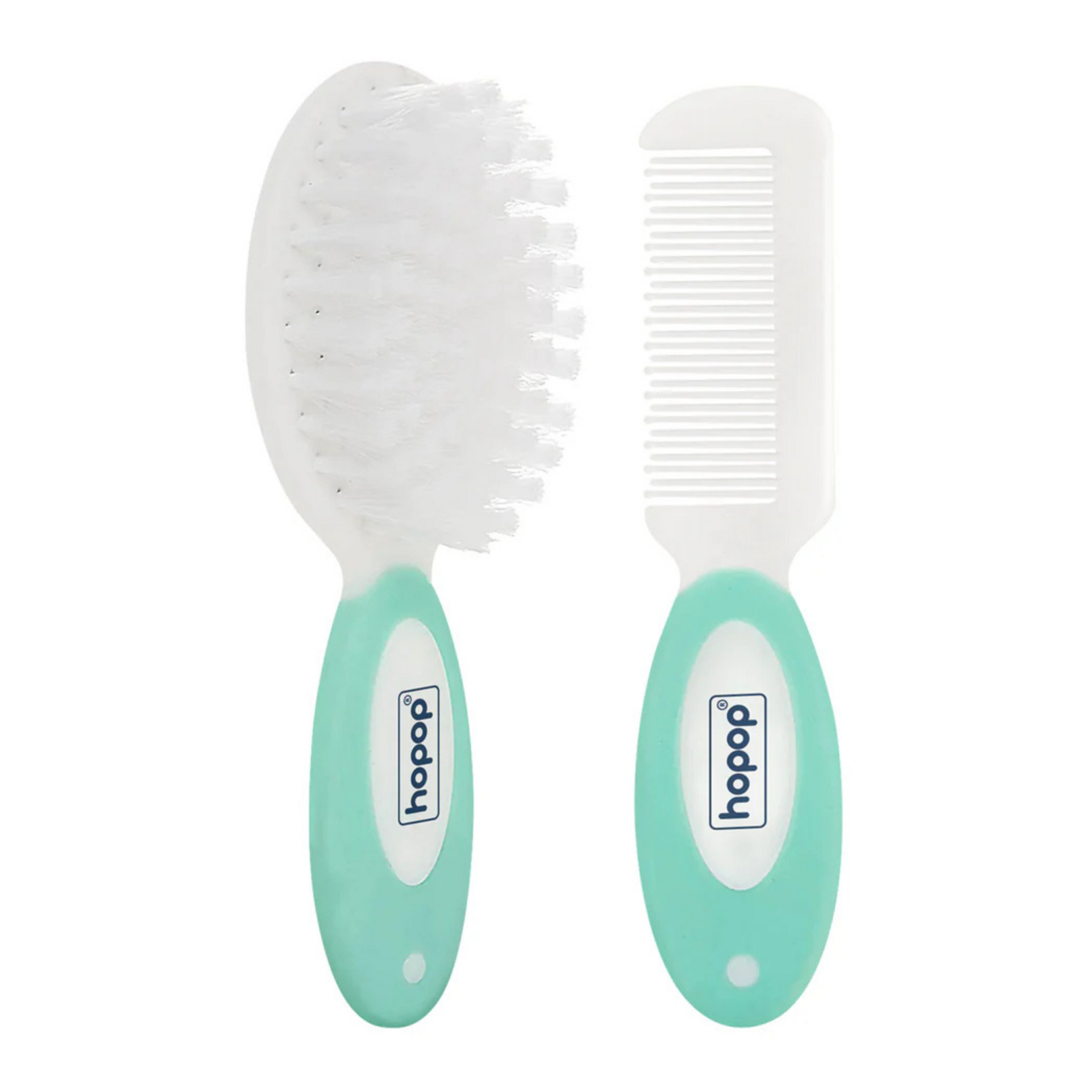 Hopop Baby Soft Bristle Hair Brush & Rounded Teeth Comb Set (2005A)