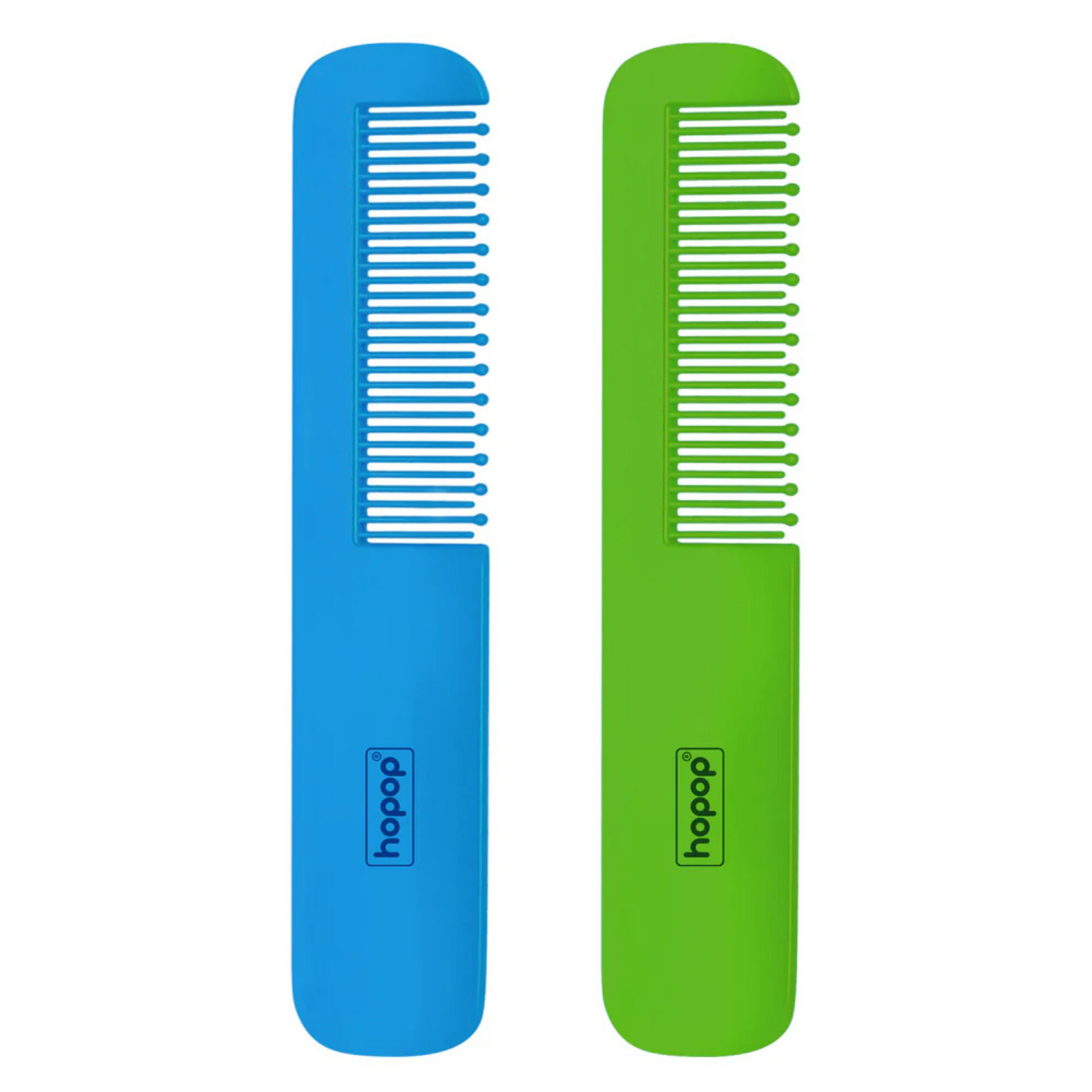 Hopop Rounded Teeth Edge Easy Grip Baby Hair Comb Pack of 2 (2015B)