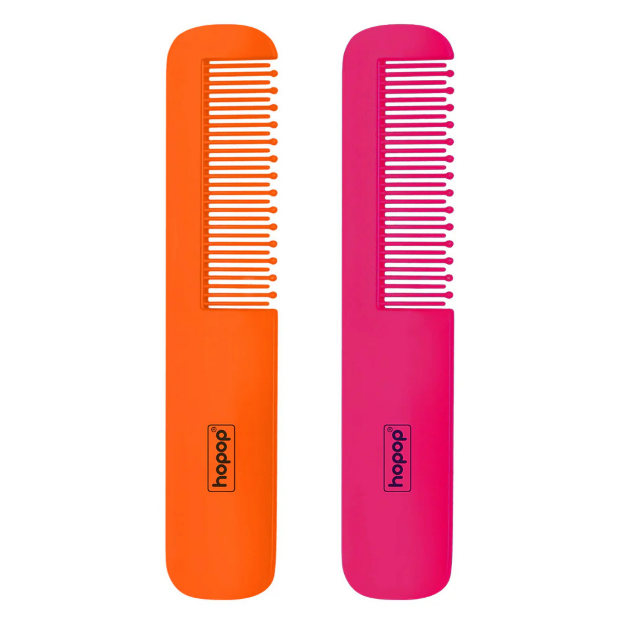 Hopop Rounded Teeth Edge Easy Grip Baby Hair Comb Pack of 2 (2015B)