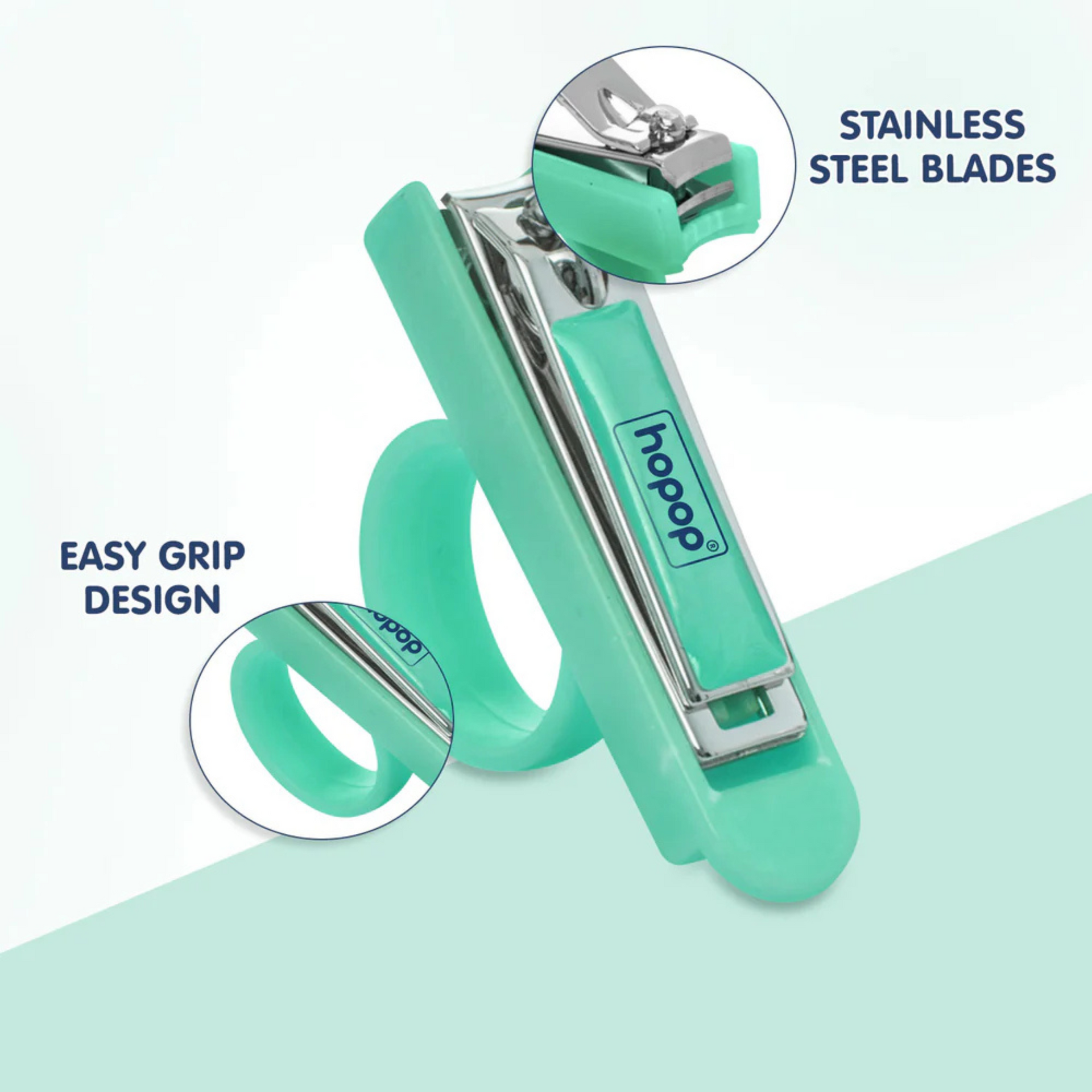 Hopop Nail Clipper Cutter with Finger Grip 2008C