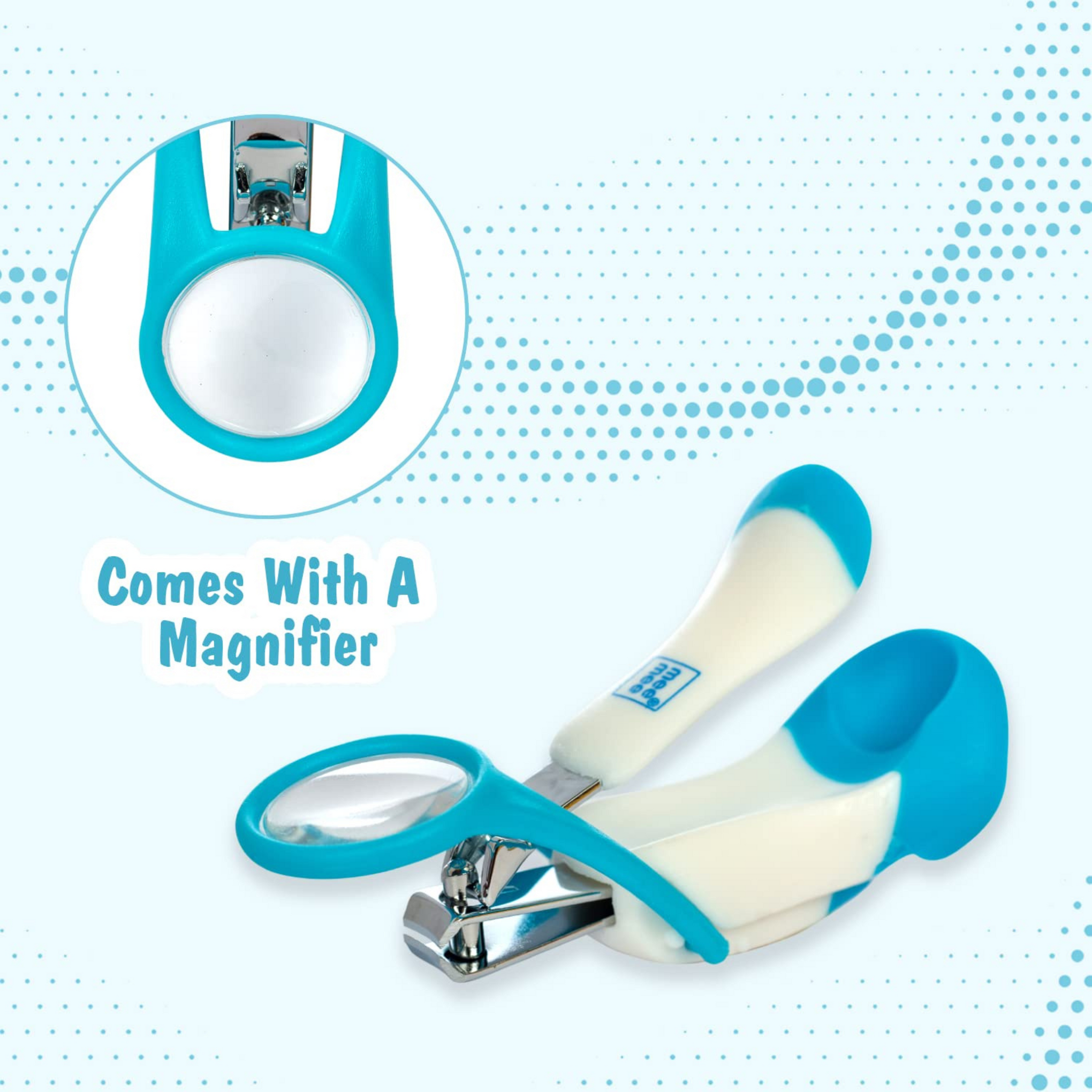 Mee Mee Gentle Nail Clipper (Single Pack - with Magnifier,Pack of 1,)