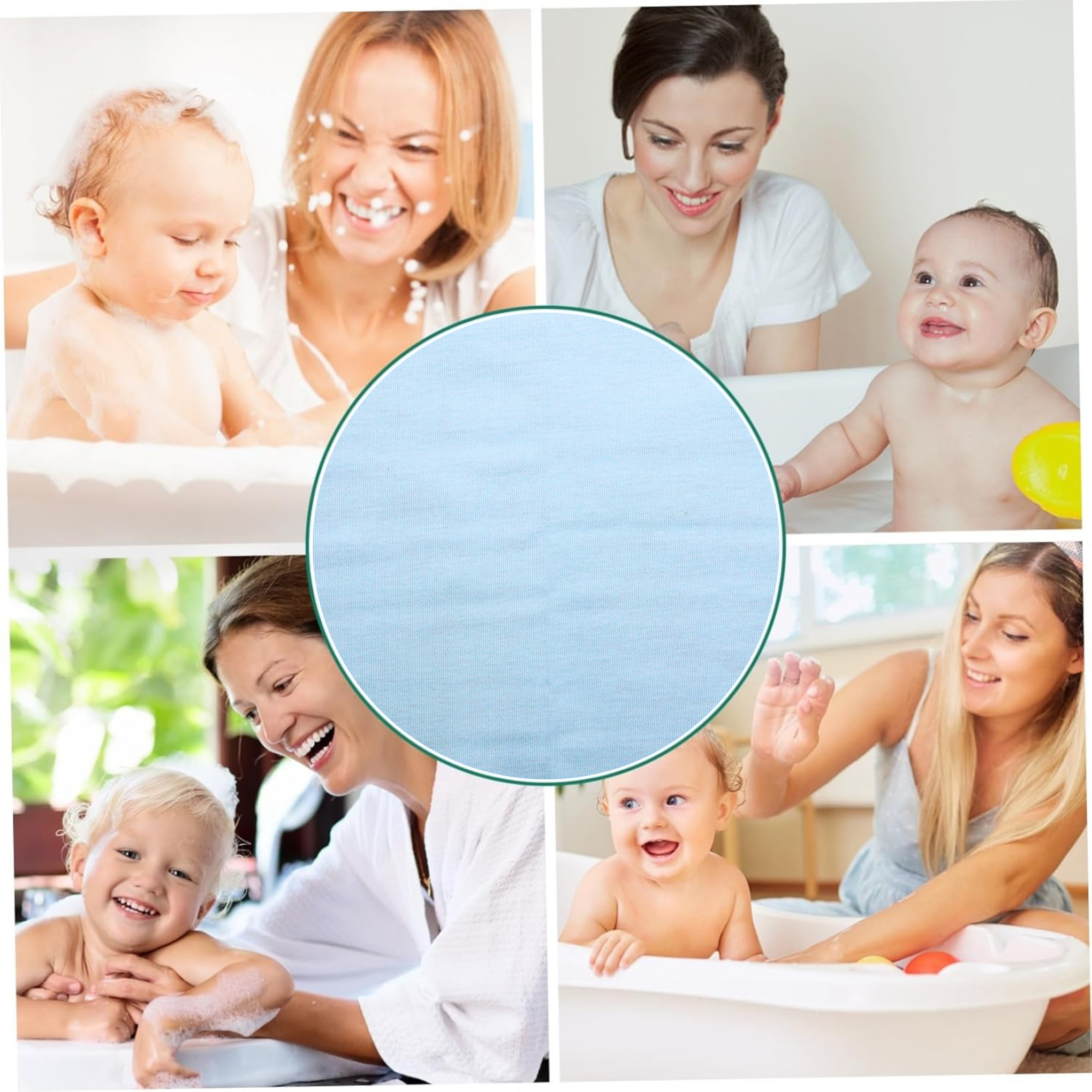 Smile Baby Washcloth for New Born 100% Hosiery Cotton/Reusable Extra Soft Face Towels washcloth for Babies (7 pieces) Color may vary (Pack of 1)