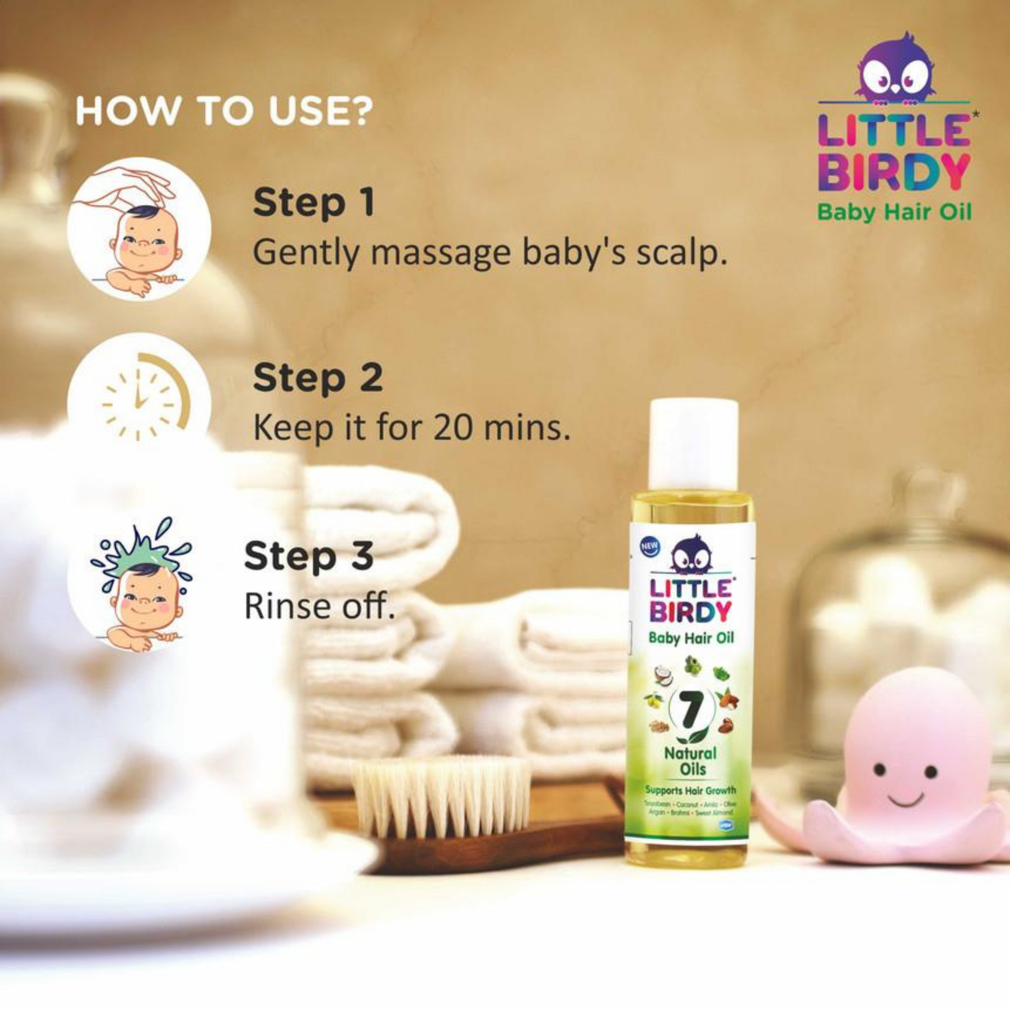 LITTLE BIRDY BABY HAIR OIL - 90 ML