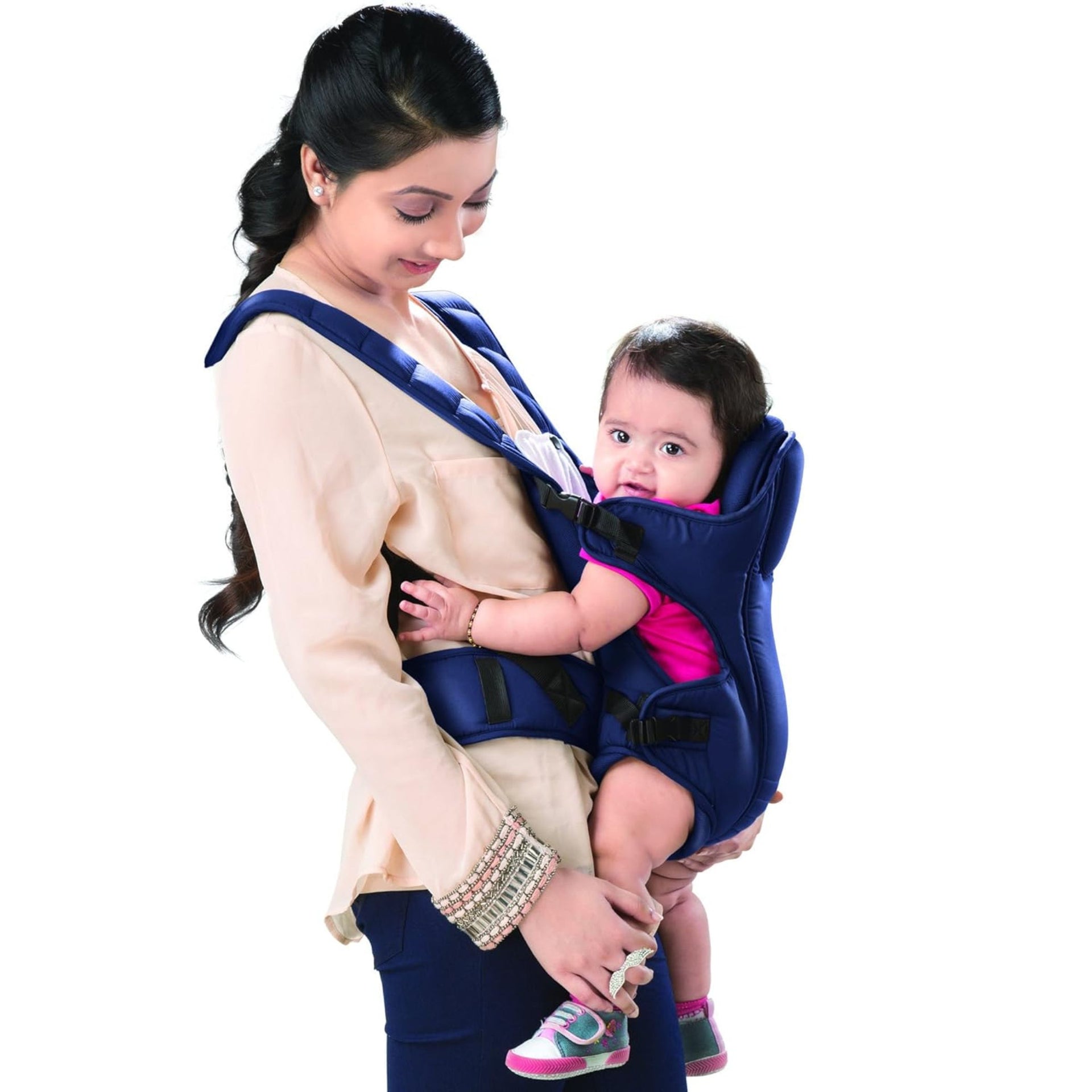 LuvLap Toddler Luv Lap Galaxy Baby Carrier with Padded Head Support, for 6 to 15 Months Baby, Max Weight Up to 15 Kgs (Blue)