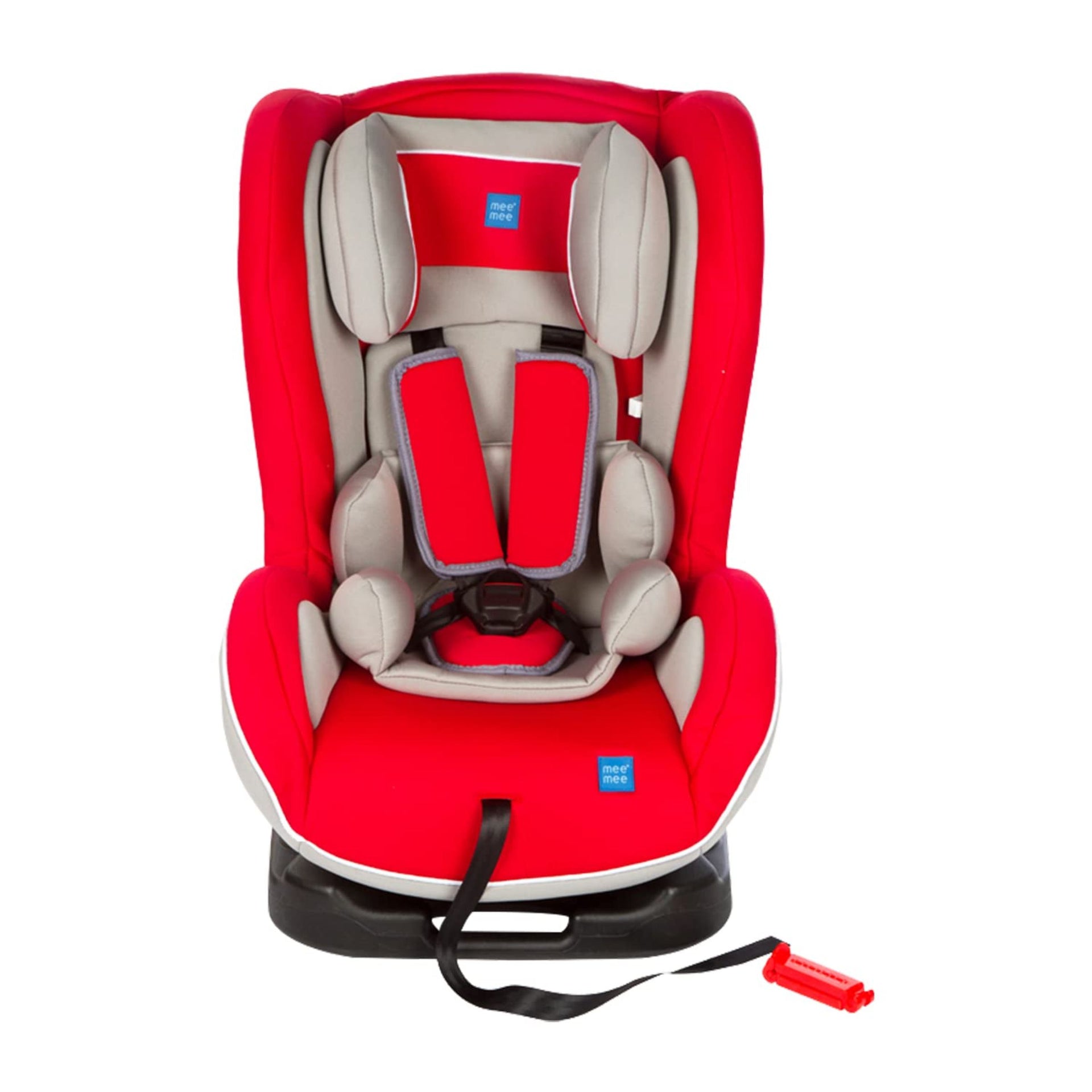 Mee Mee Cozy Baby Carry Cot, Rocking Chair With Thick Cushioned, 3 Point safety belt, Safety Belt Lap Belt, 4 in 1 Multi Purpose, 6 Months to 5 Years & Weight Capacity Upto 15 Kgs (Red)