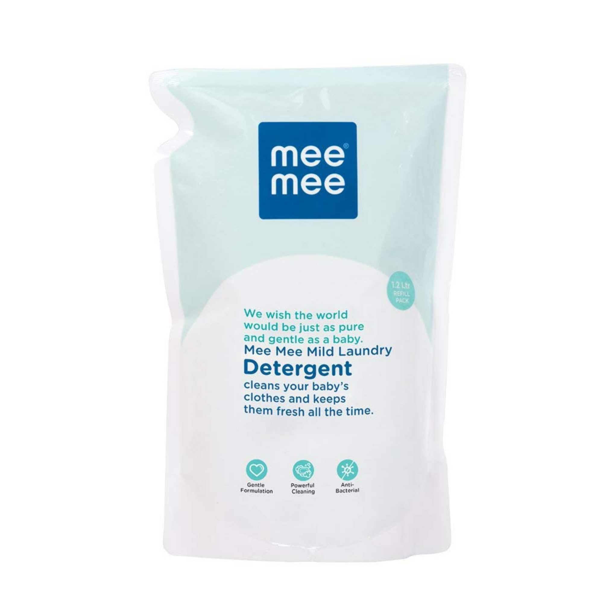 Mee Mee Baby Liquid Detergent 1.2 L | Ph balanced, Free from Harsh Chemicals, Safe for mother's hands & baby's skin | Anti-Bacterial, Removes Stains & Odor with One Drop, Hypoallergenic