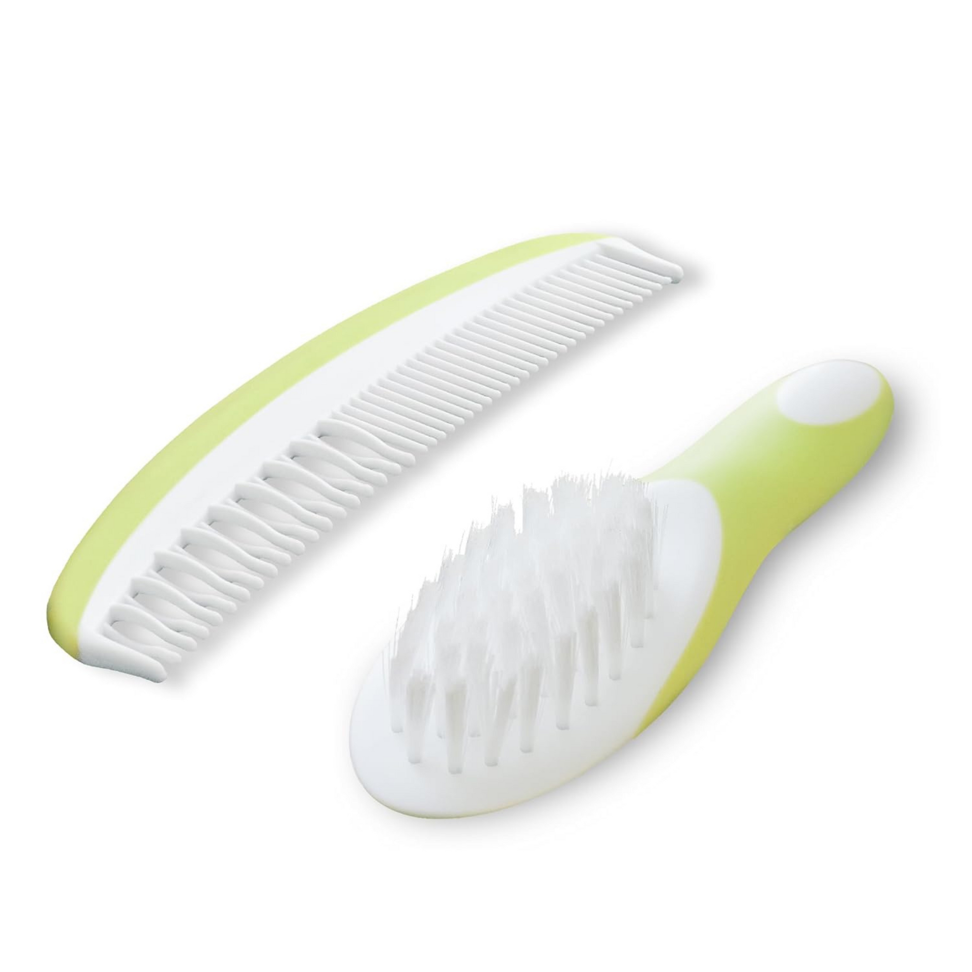 MOON Ergonomic Infant Brush Comb Set Grooming Set for Baby/Kids, Piece of 2