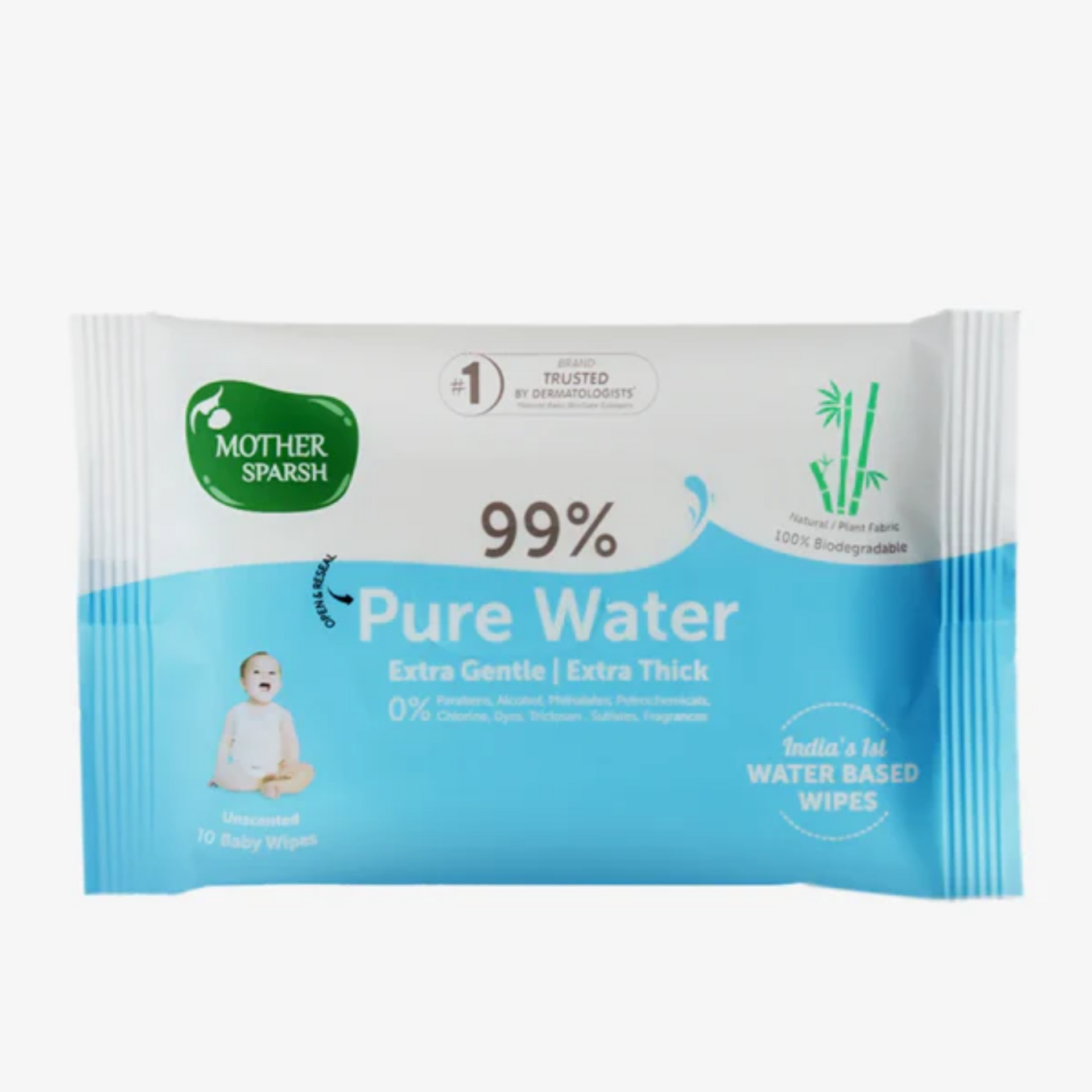 Mother Sparsh – Pure Water Wipes 10pcs