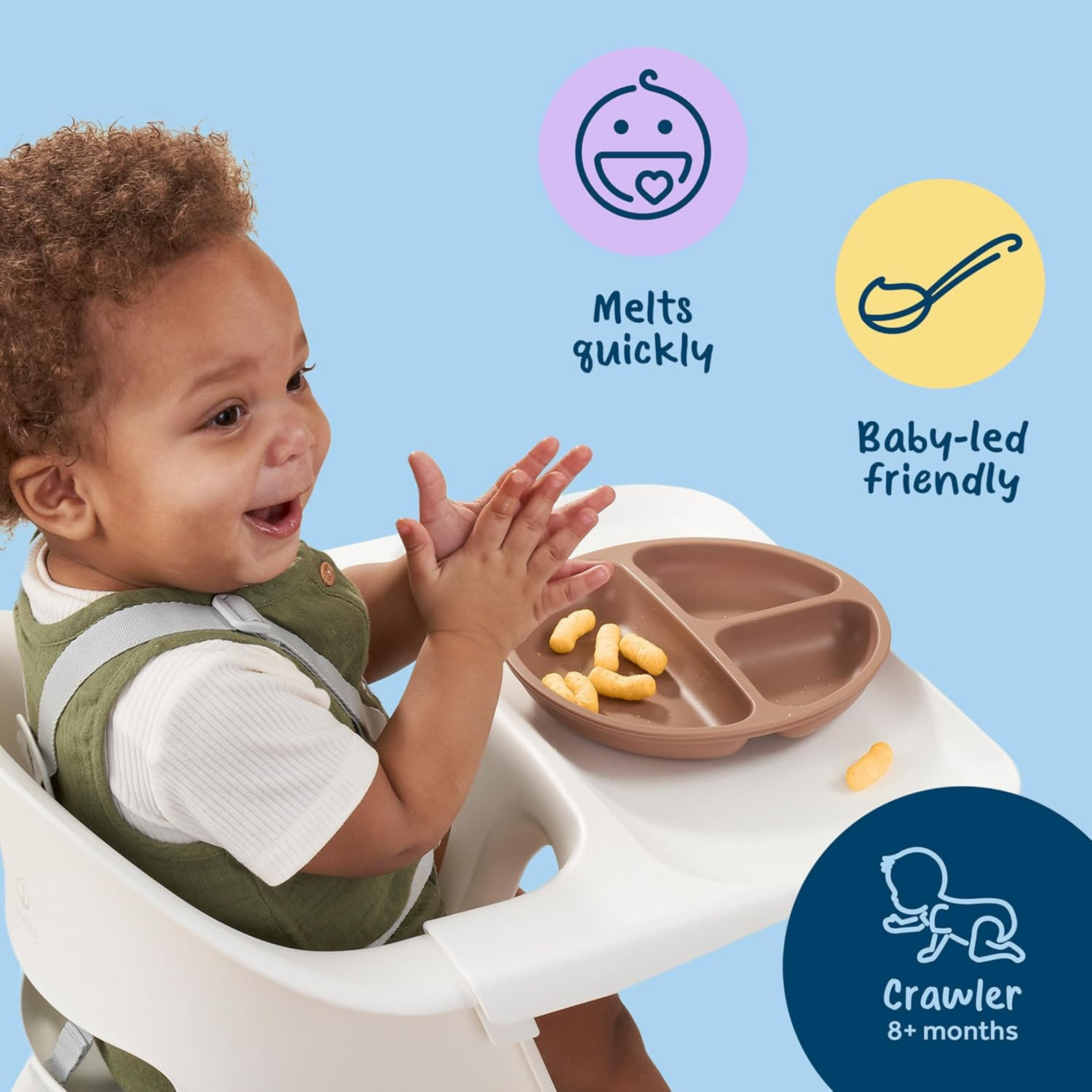 Gerber, Snacks for Baby, Lil' Crunchies, Baked Grain Snack, 8+ Months, Mild Cheddar, 1.48 oz (42 g)