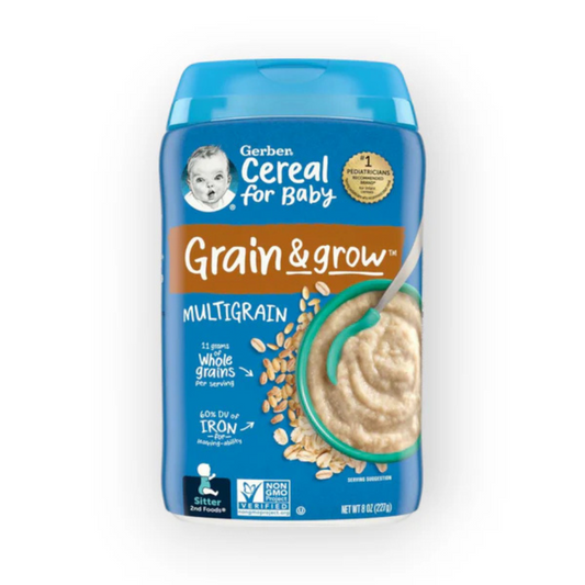 Gerber, Cereal for Baby, Grain & Grow, 2nd Foods, MultiGrain, Gerber Multigrain Cereal